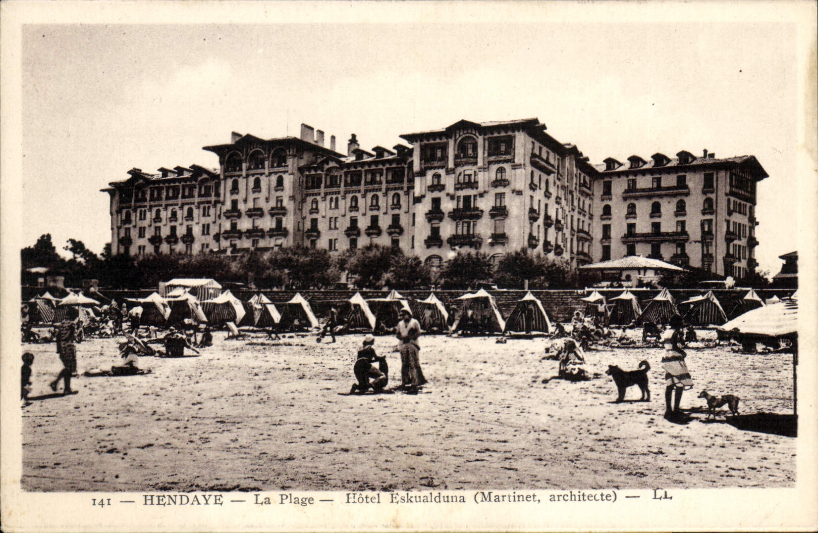 CPA Hendaye La Plage Hotel Eskualduna