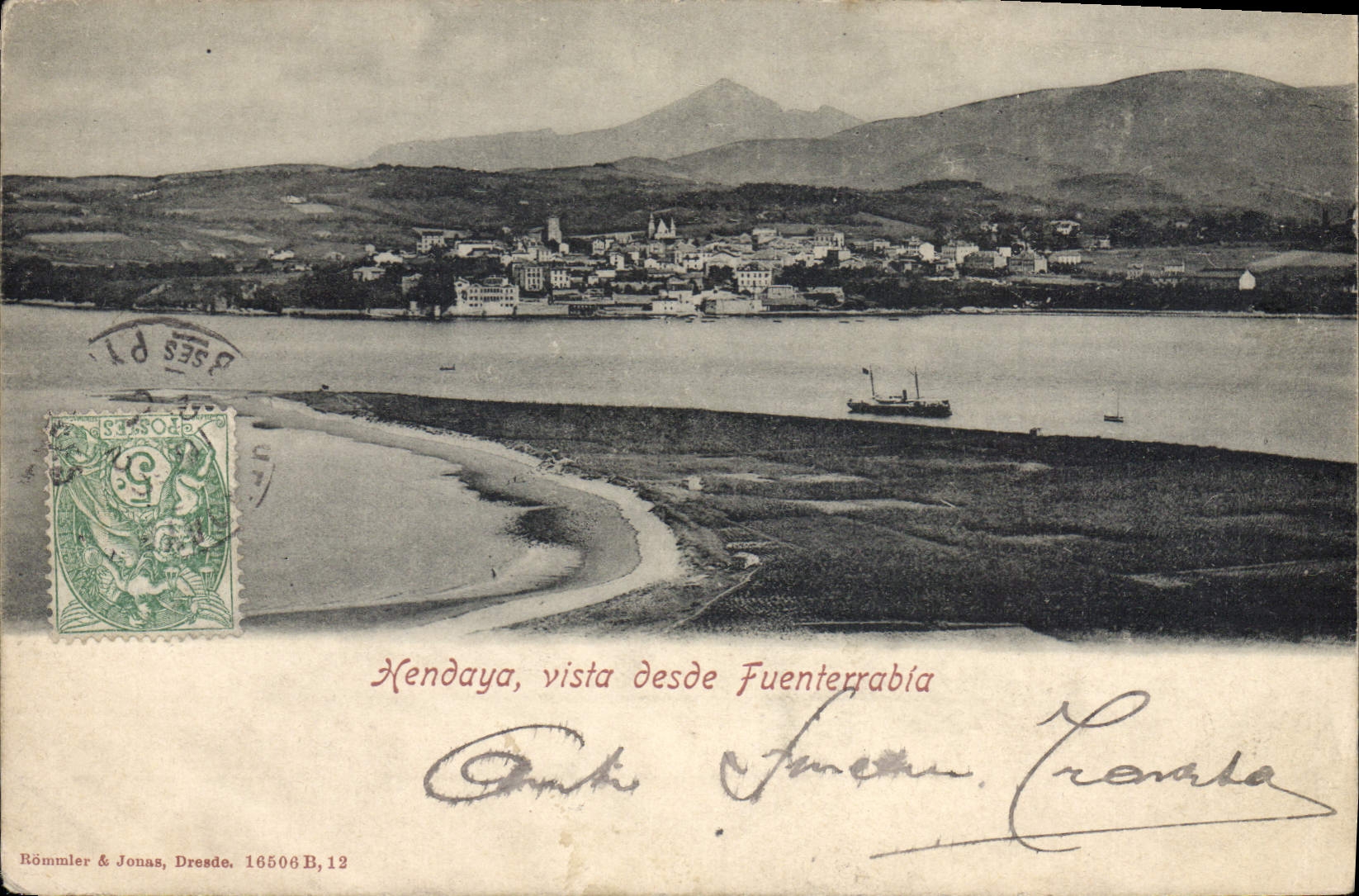 CPA HENDAYE Hendaya Vista Desde Fuenterrabia