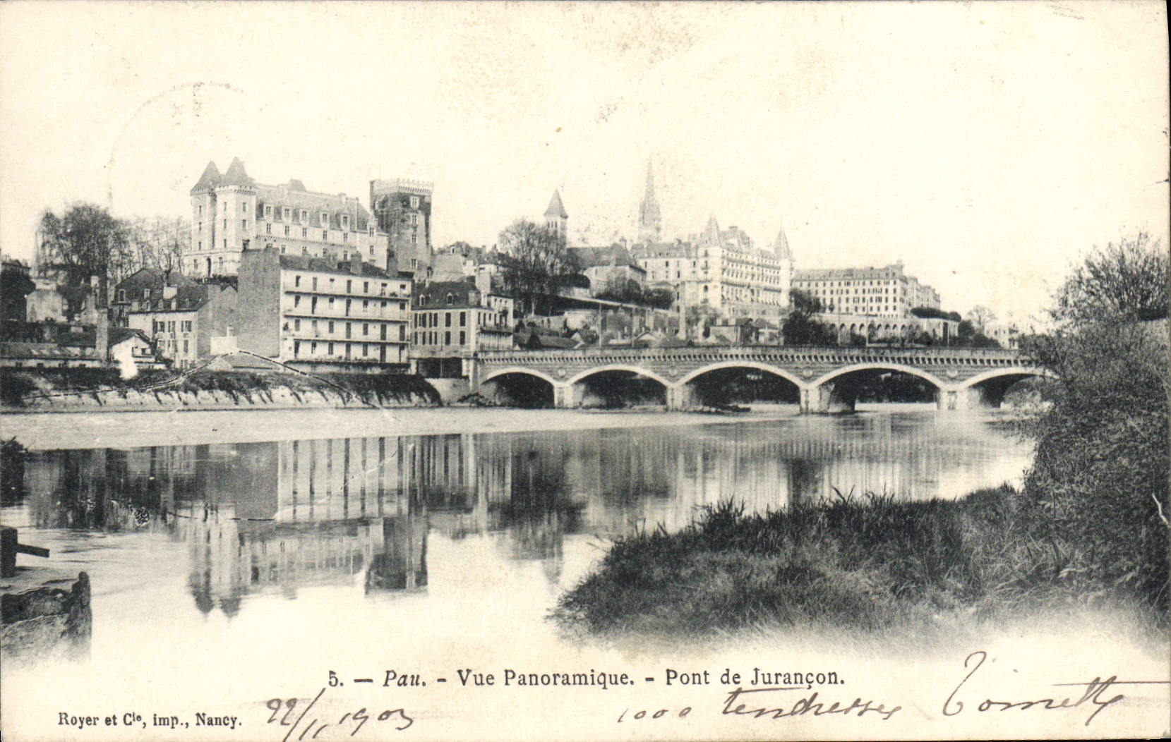 CPA Pau Vue Panoramique Pont De Jurançon