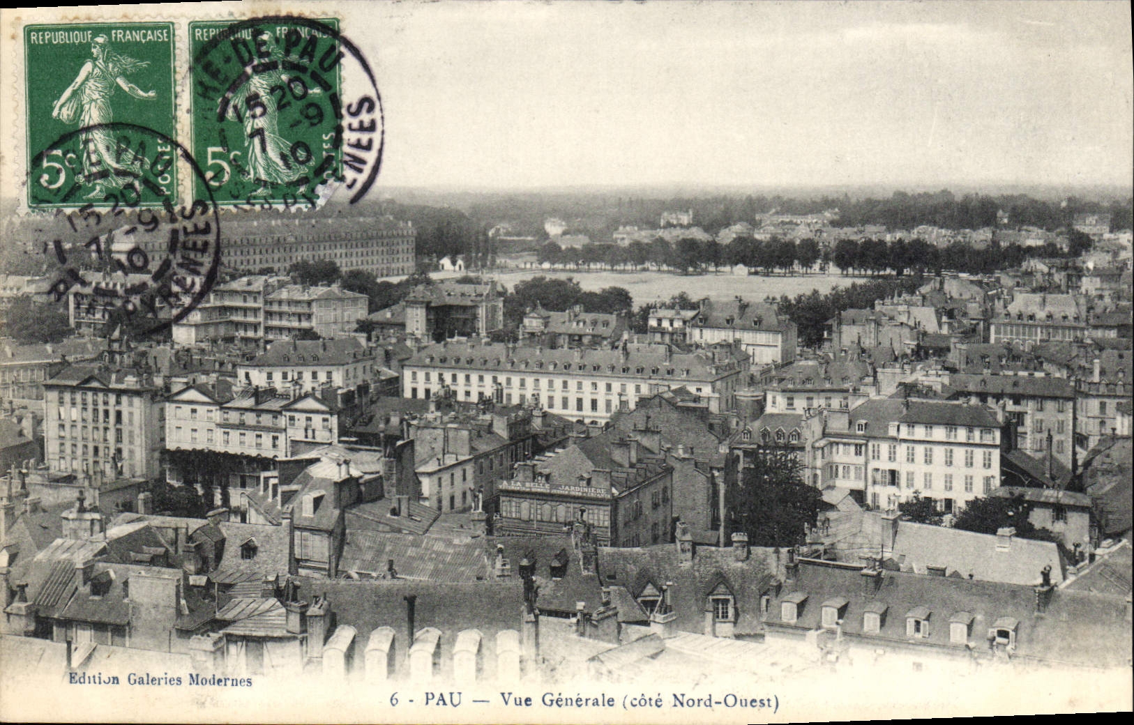 CPA Pau Vue Generale