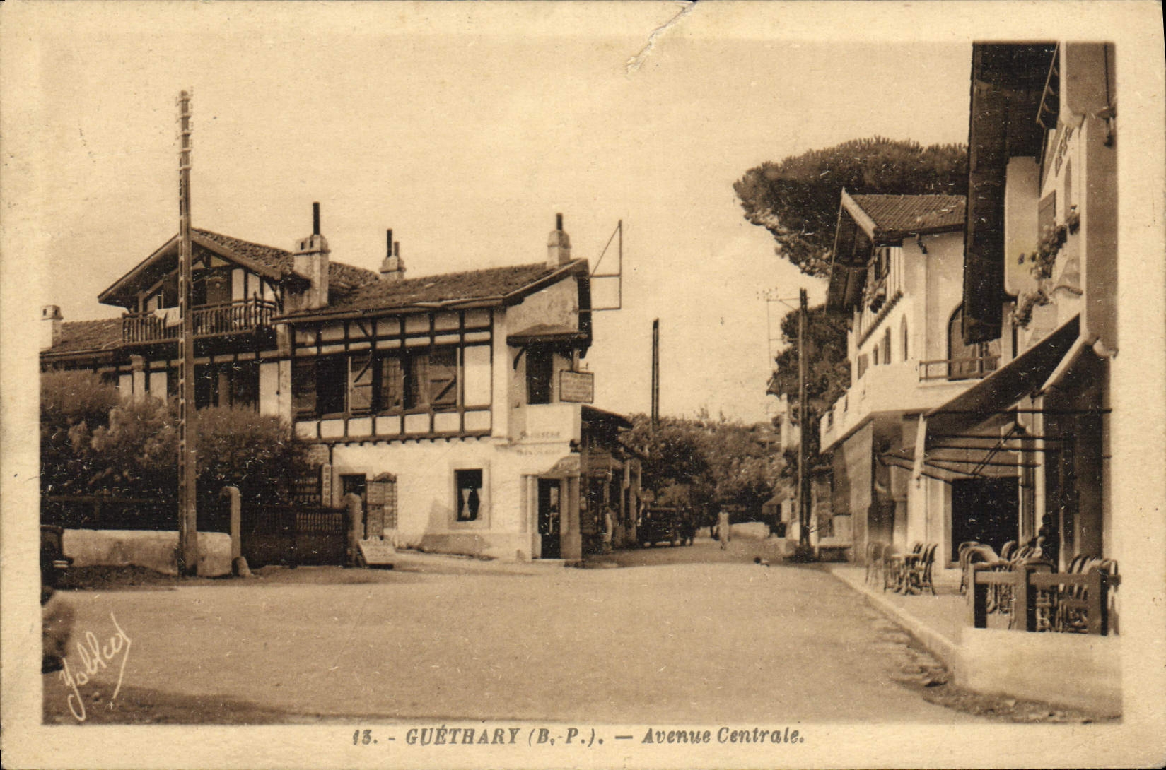 CPA Guethary Avenue Centrale