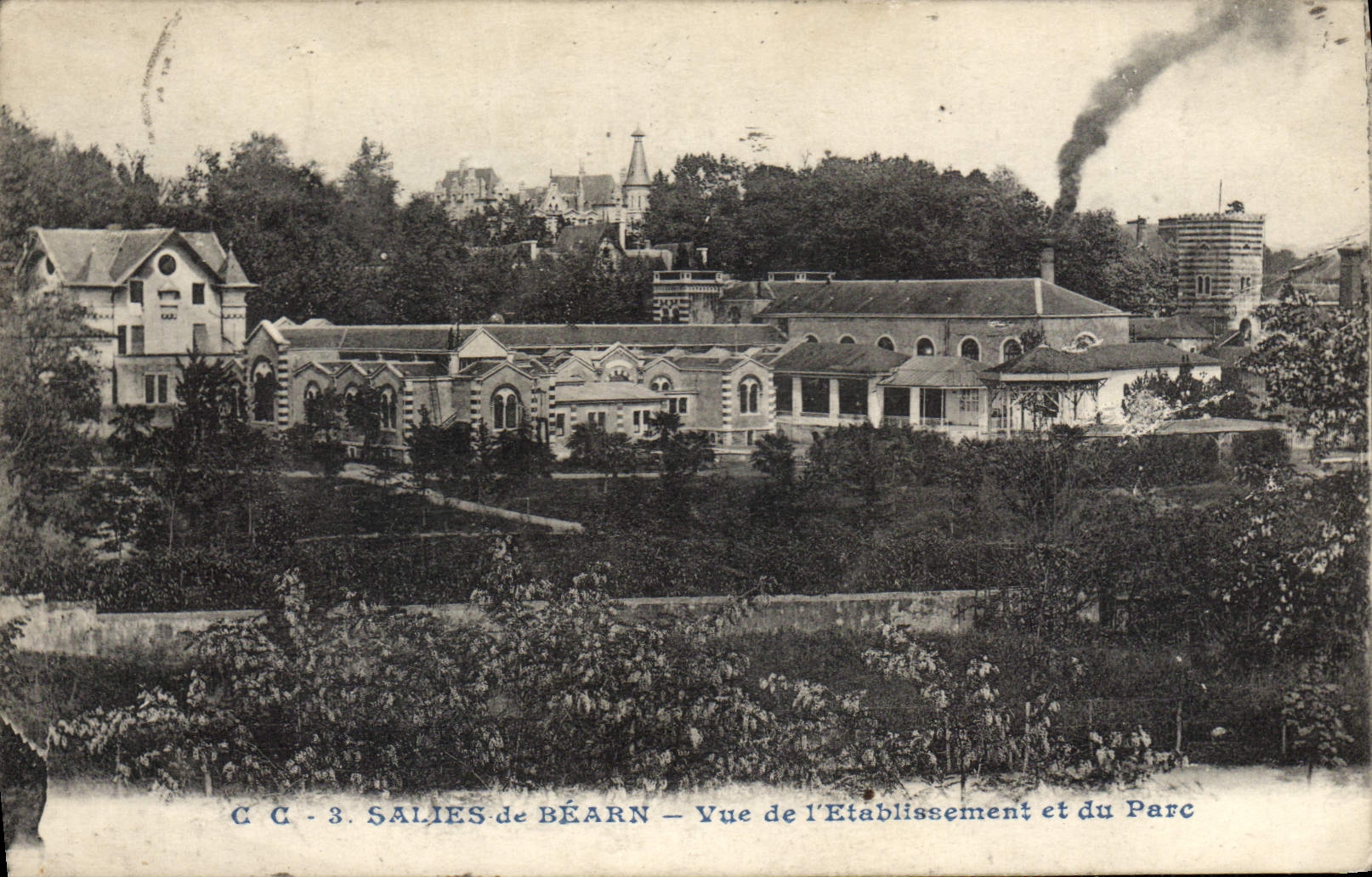 CPA Salies De Bearn Vue De I'Etablissement et du parc