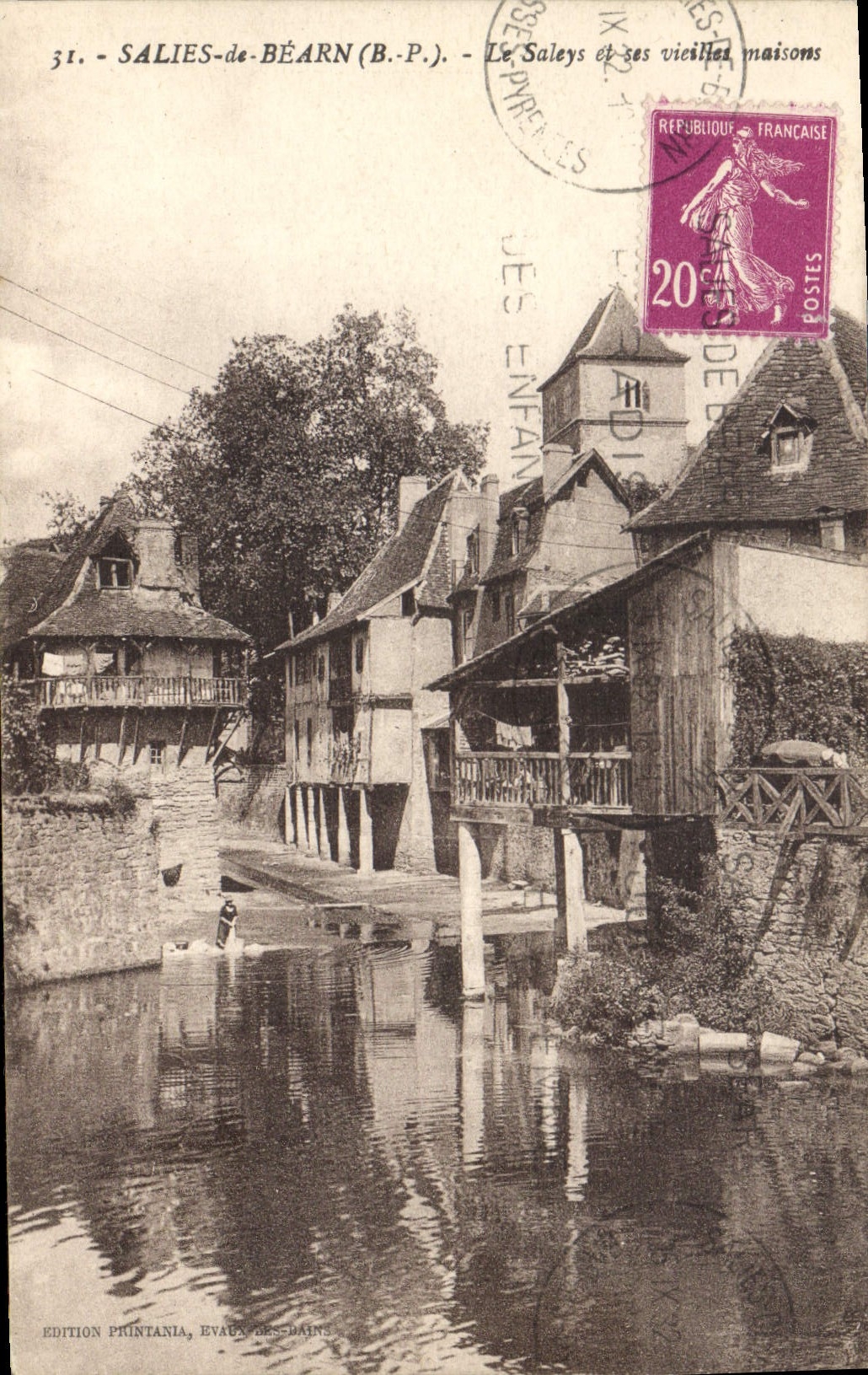 CPA Salies De Bearn Le Saleys Et Ses Vieilles maisons