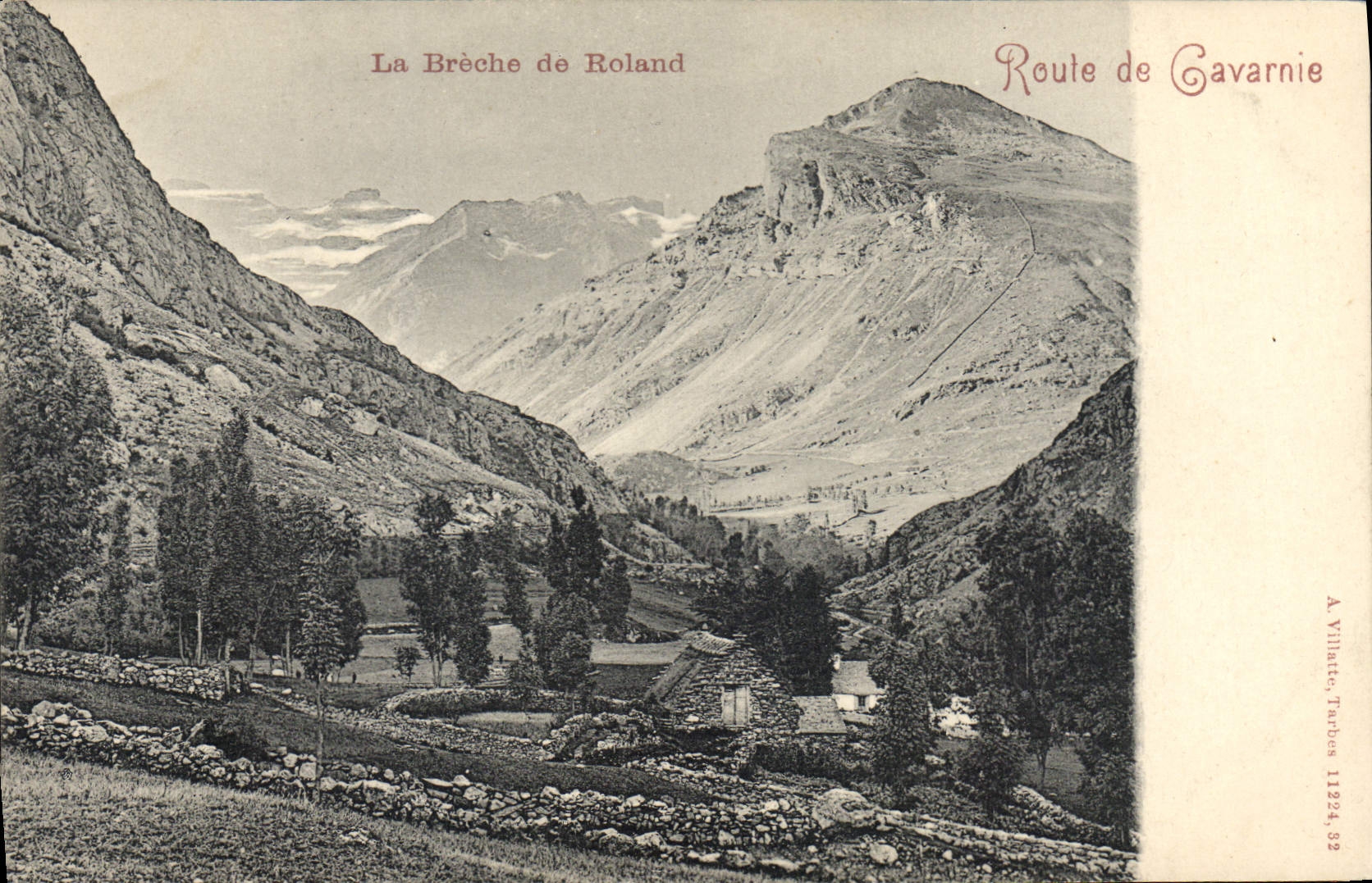 CPA Gavarnie La Breche De Roland