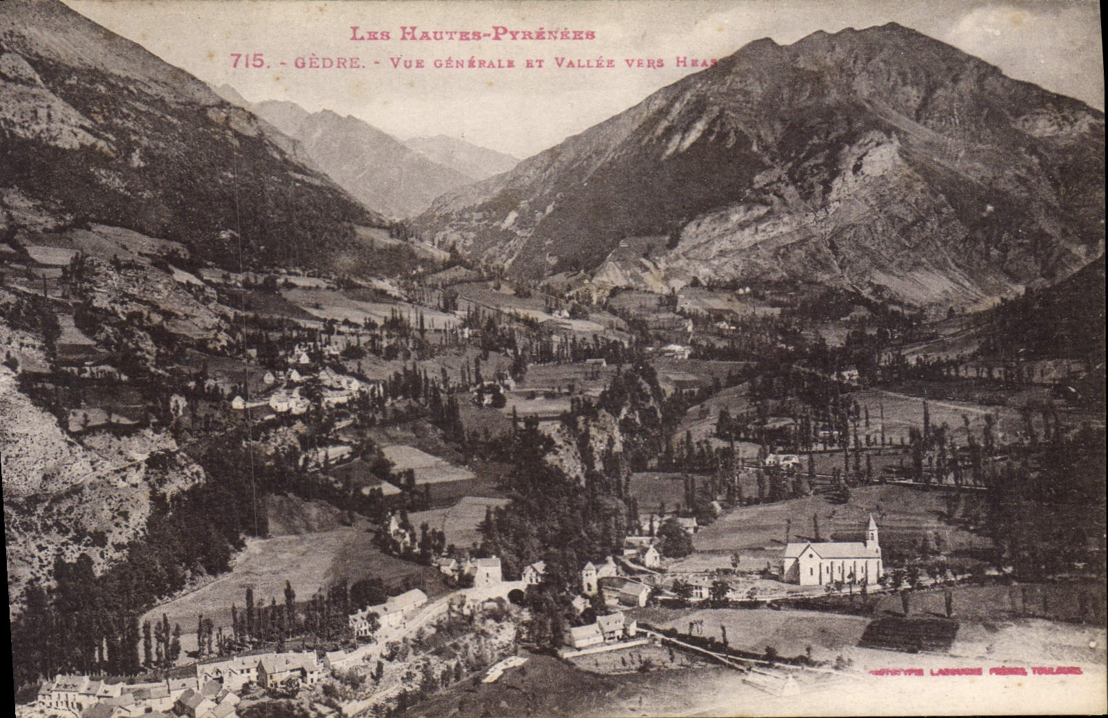 CPA Gedre Vue Generale Et Vallee