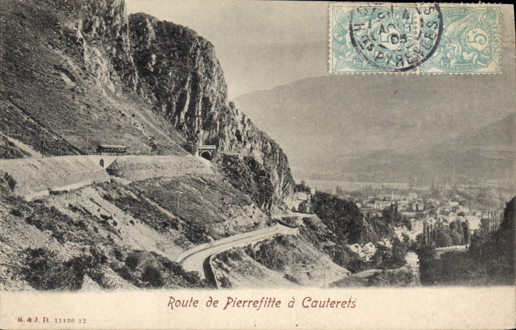 CPA Cauterets Route De Pierrefitte