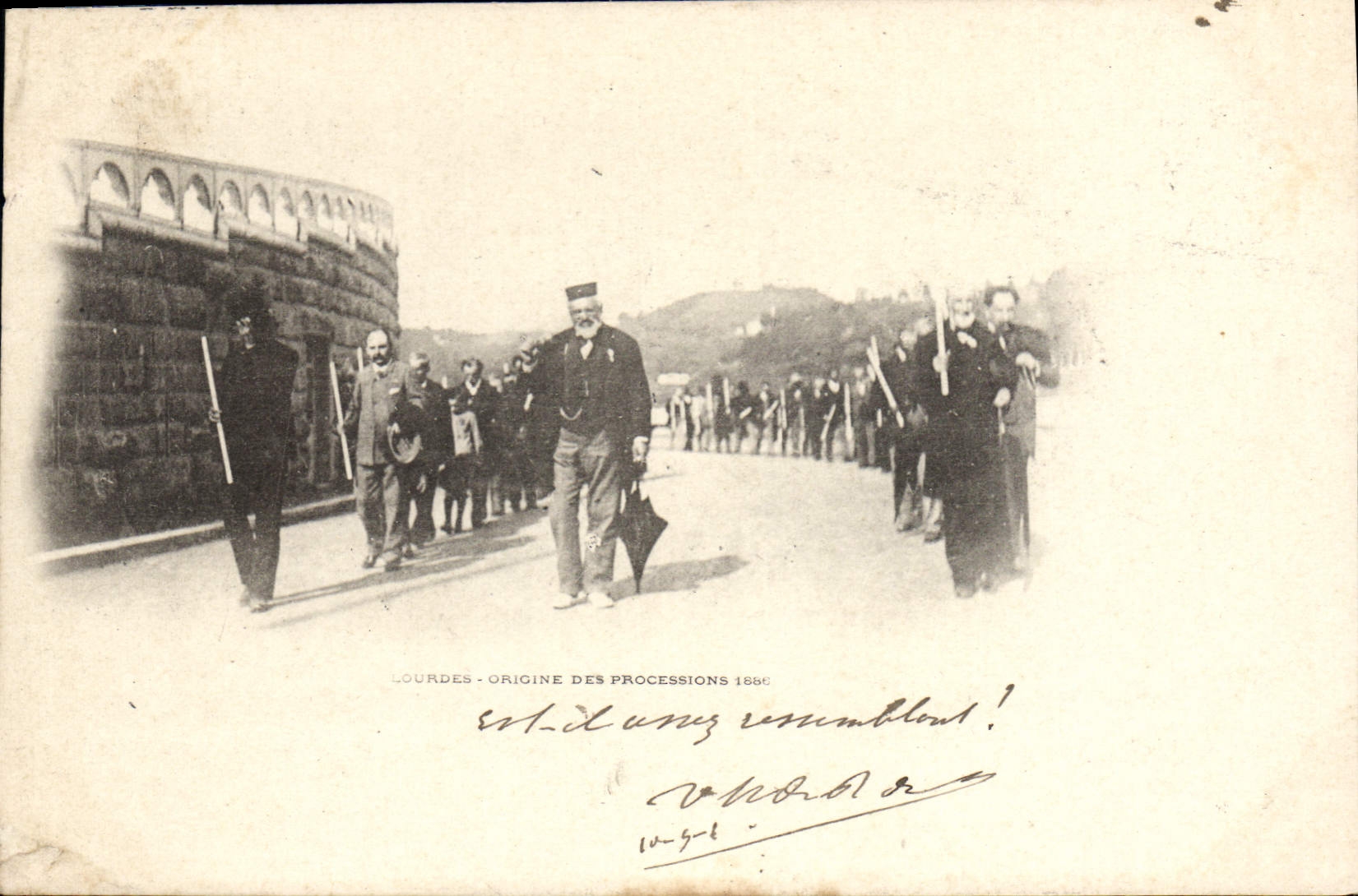 CPA LOURDES Origine Des Processions Lourdes 1886