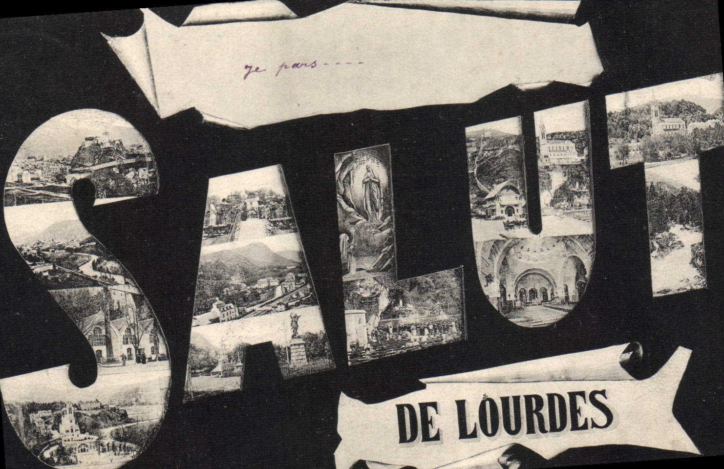 CPA salut De Lourdes