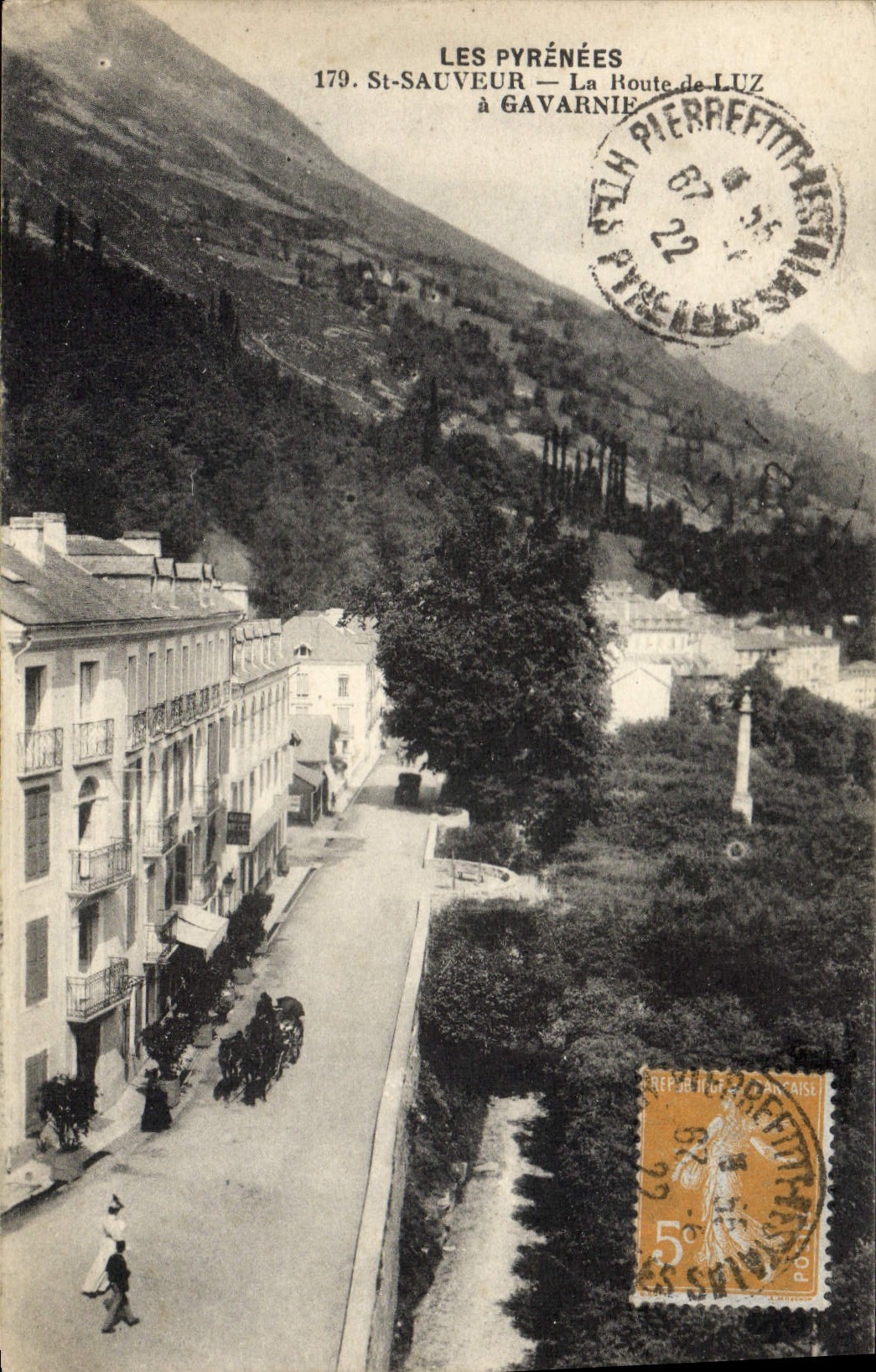 CPA Gavarnie St Sauveur La Route De Luz