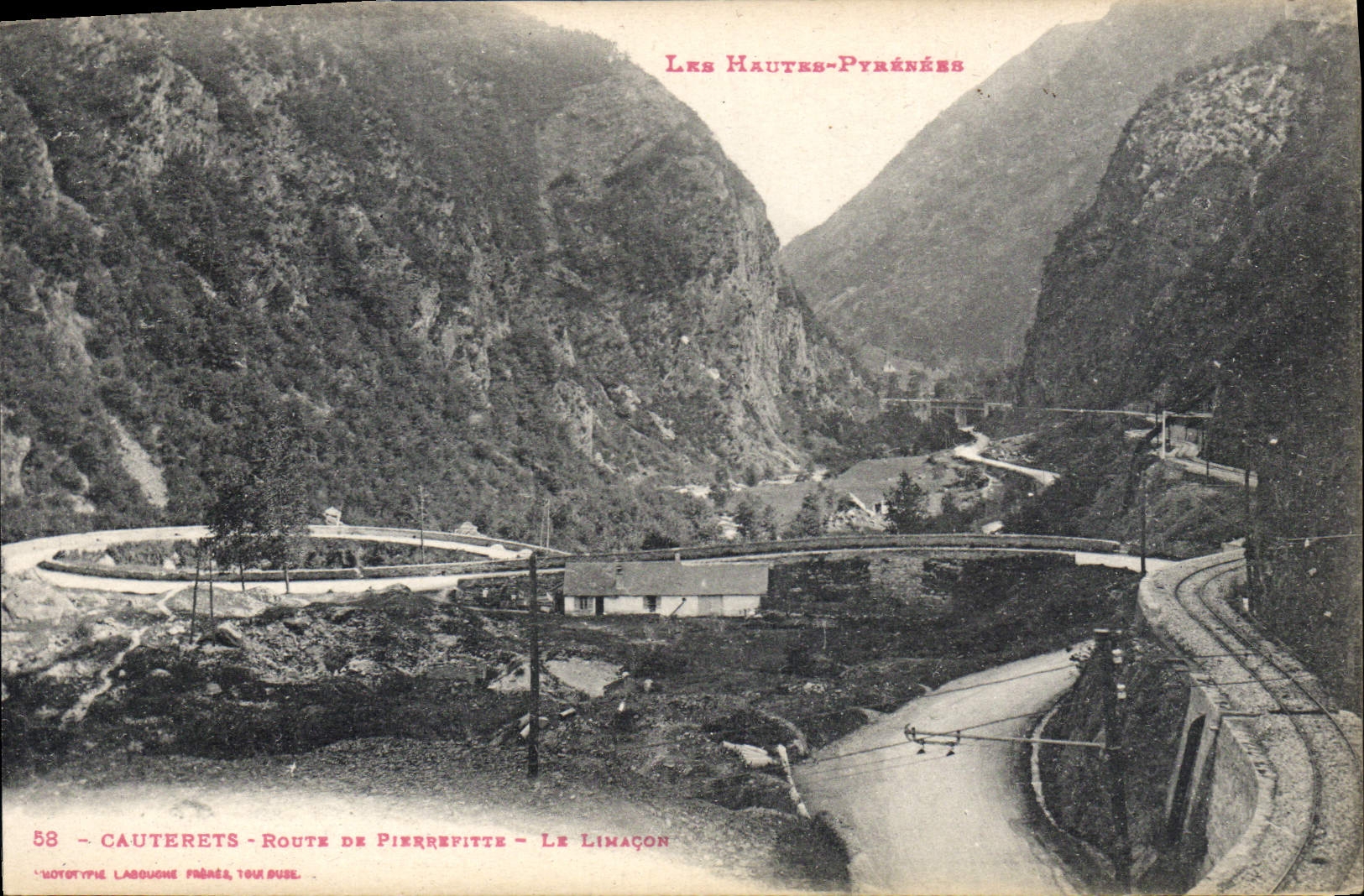 CPA Cauterets Route De Pierrefitte Le Limaçon