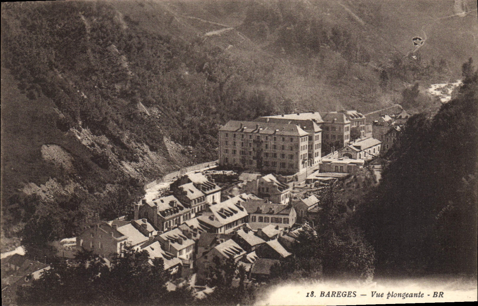 CPA Bareges Vue Plongeante