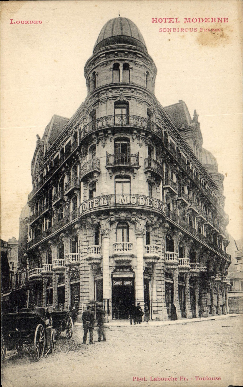 CPA Lourdes Hotel Moderne Soubirous Frères