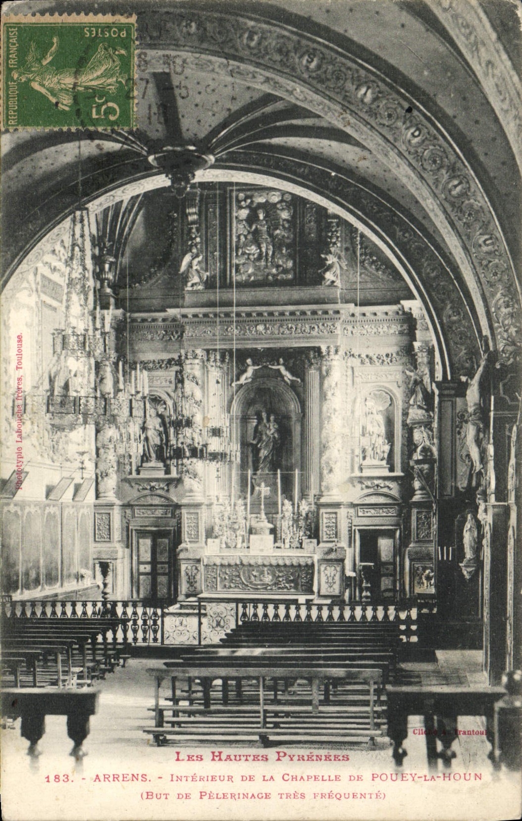 CPA Arrens Interieur De La Chapelle De Pouey La Houn