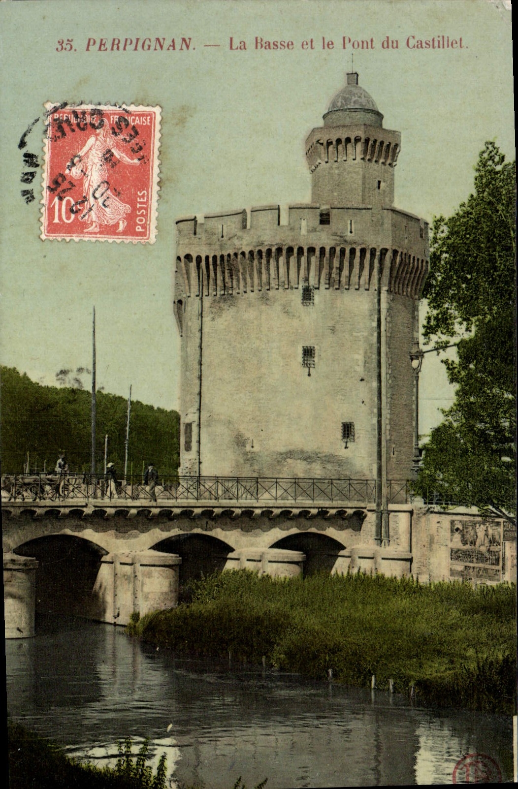 CPA Perpignan La Basse Et La Pont Du Castilet