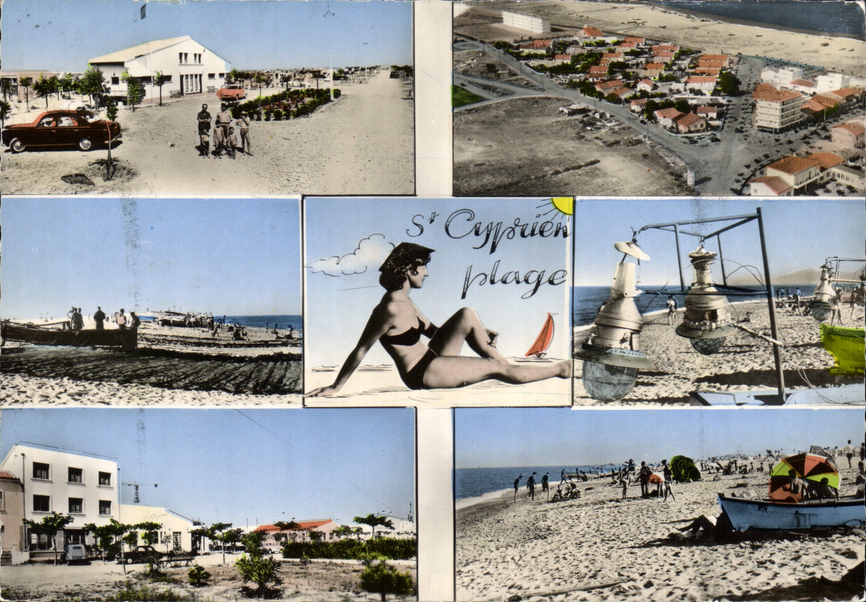 CPSM Saint Cyprien Plage Vue Generale camping