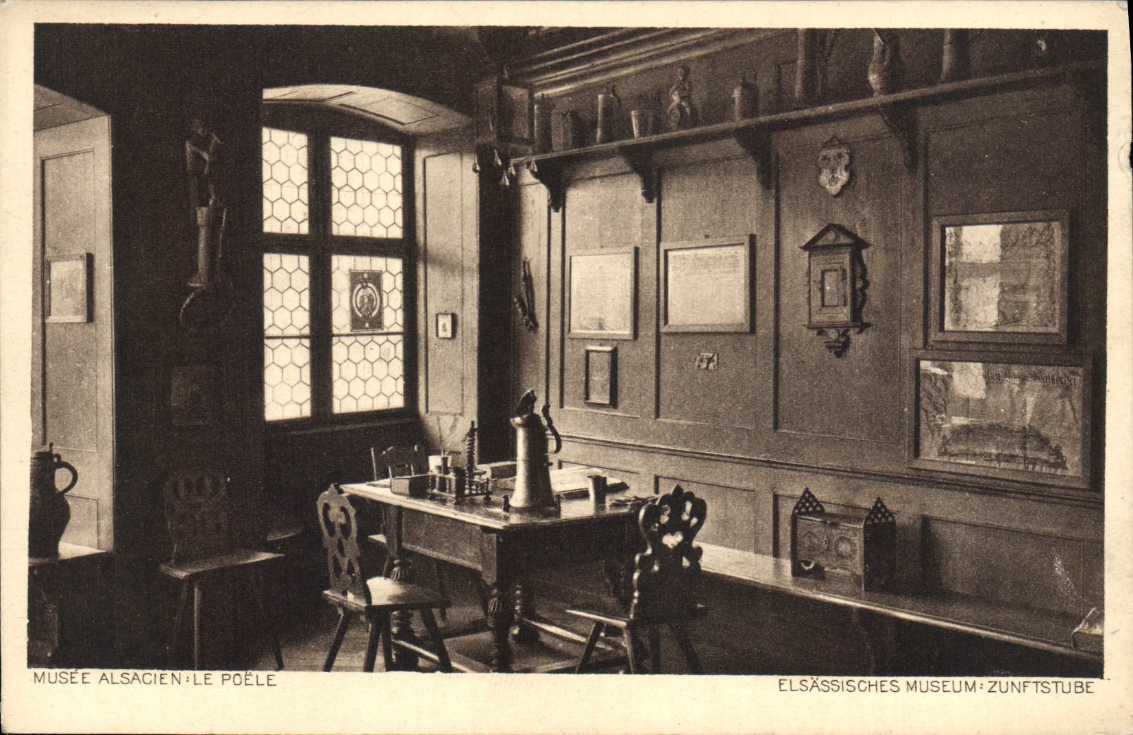 CPA Musee Alsacien Le Poele