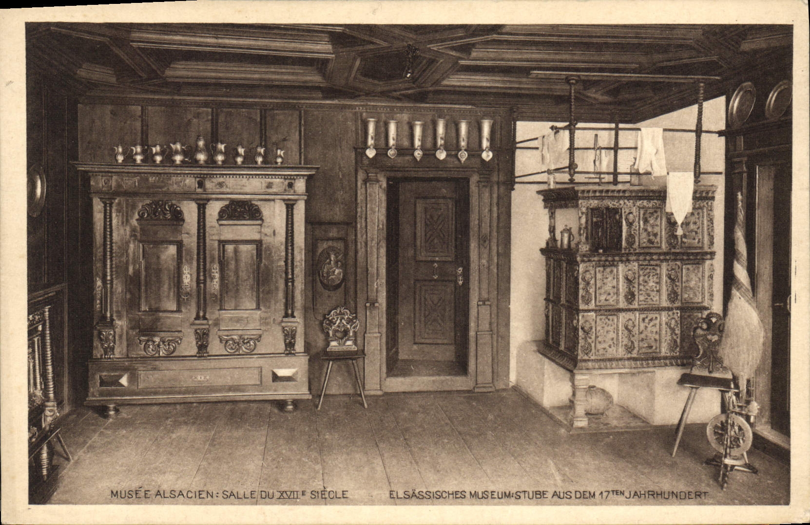 CPA Musee Alsacien salle du XVIIème siècle