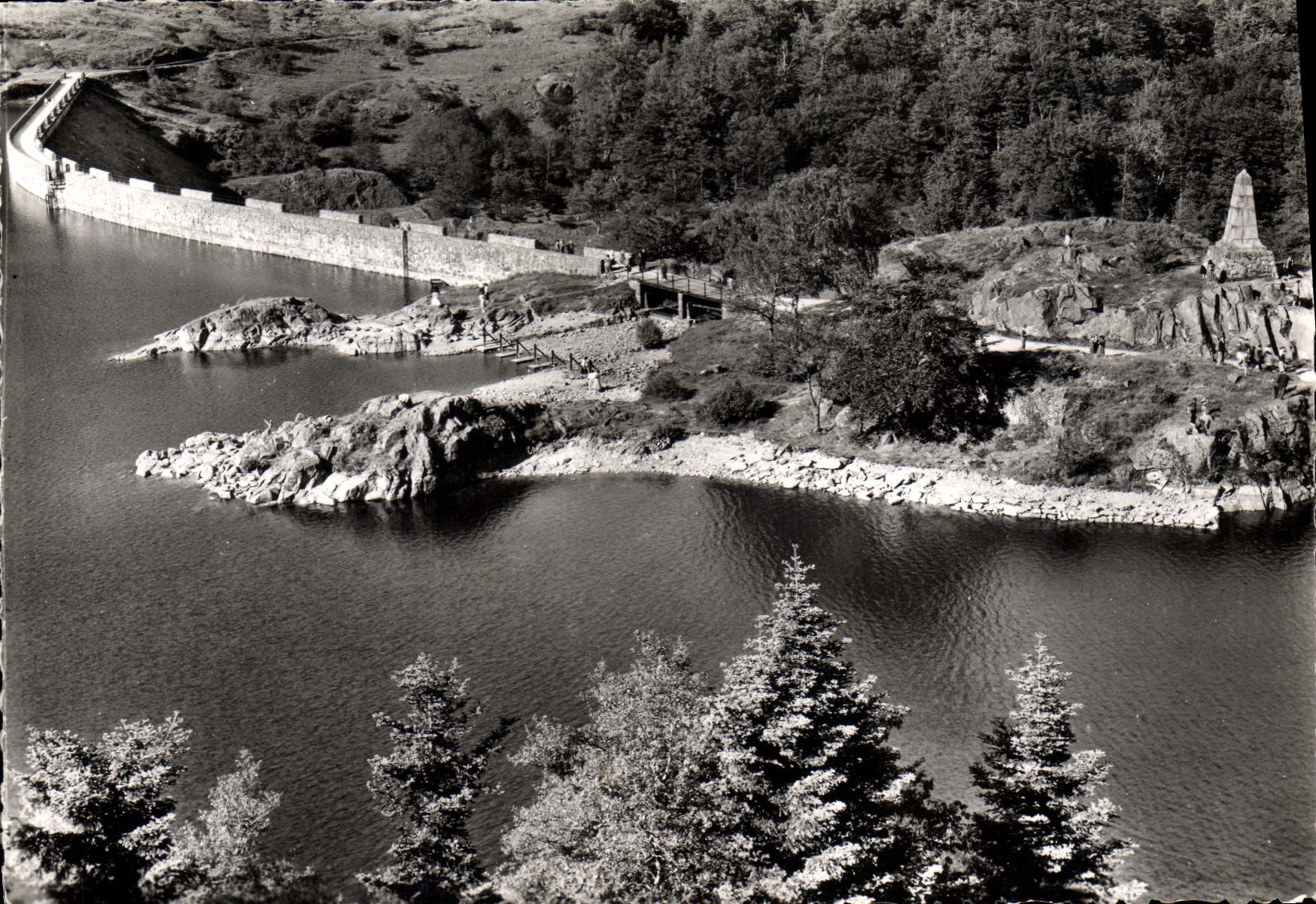 CPSM Lac D'Alfeld Le Barrage Et Le Monument