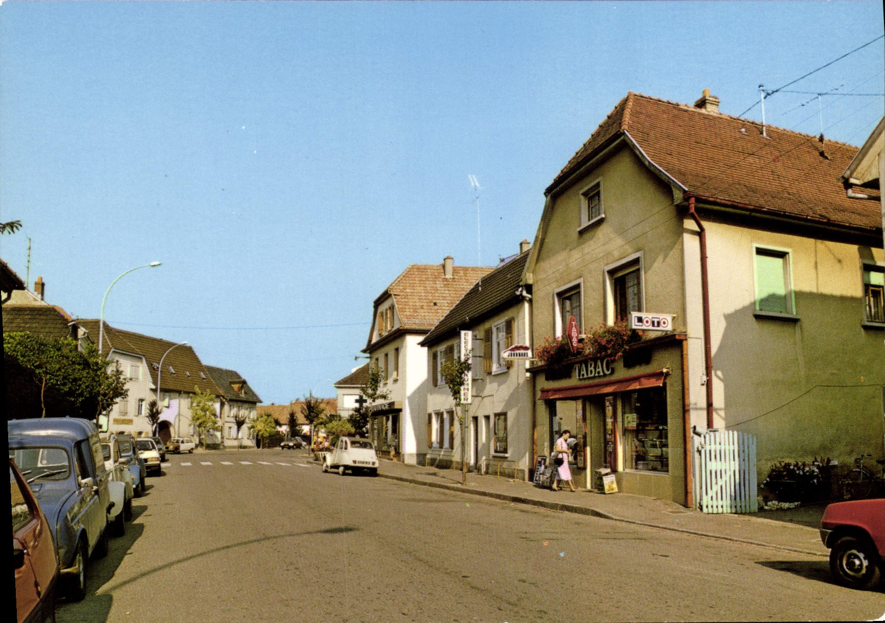 CPSM Rixheim La Grand rue