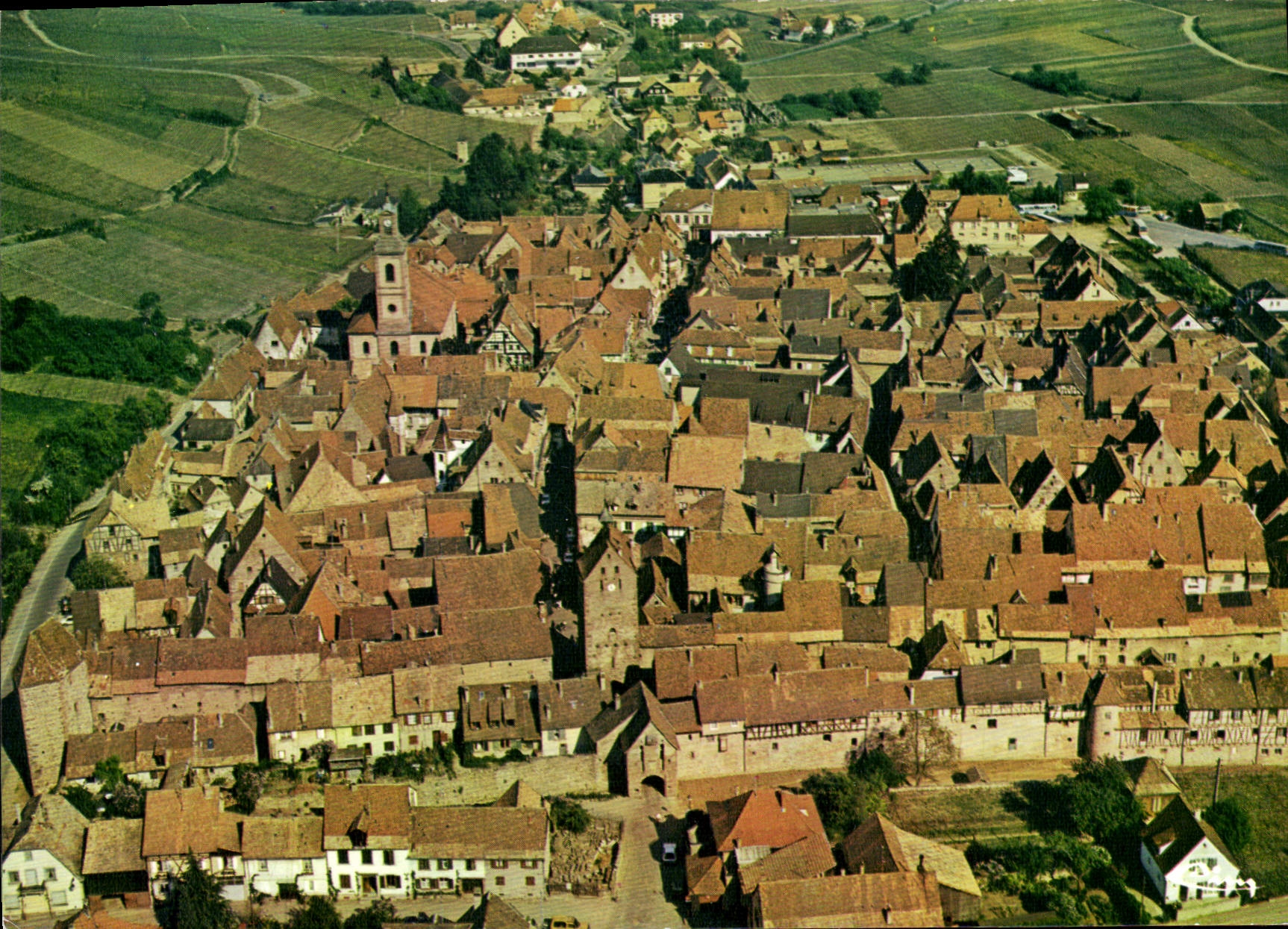 CPSM Riquewihr Vue Aerienne