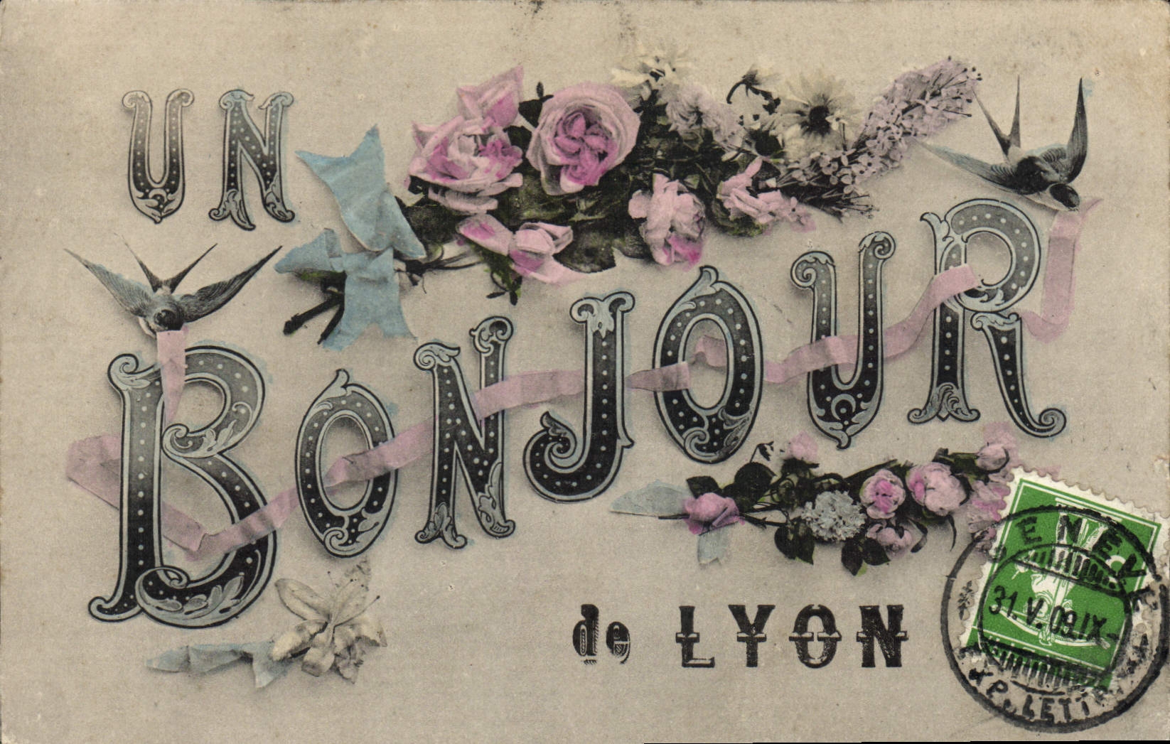 CPA Lyon un bonjour