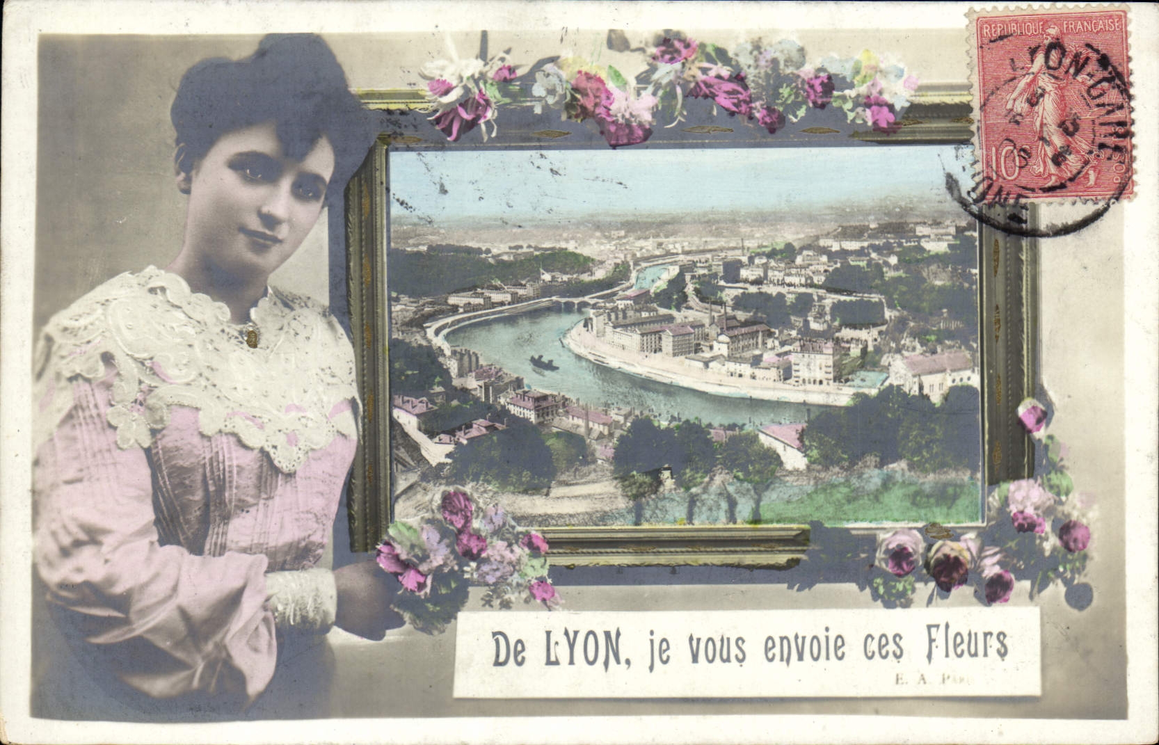CPA De Lyon Je Vous Envoie