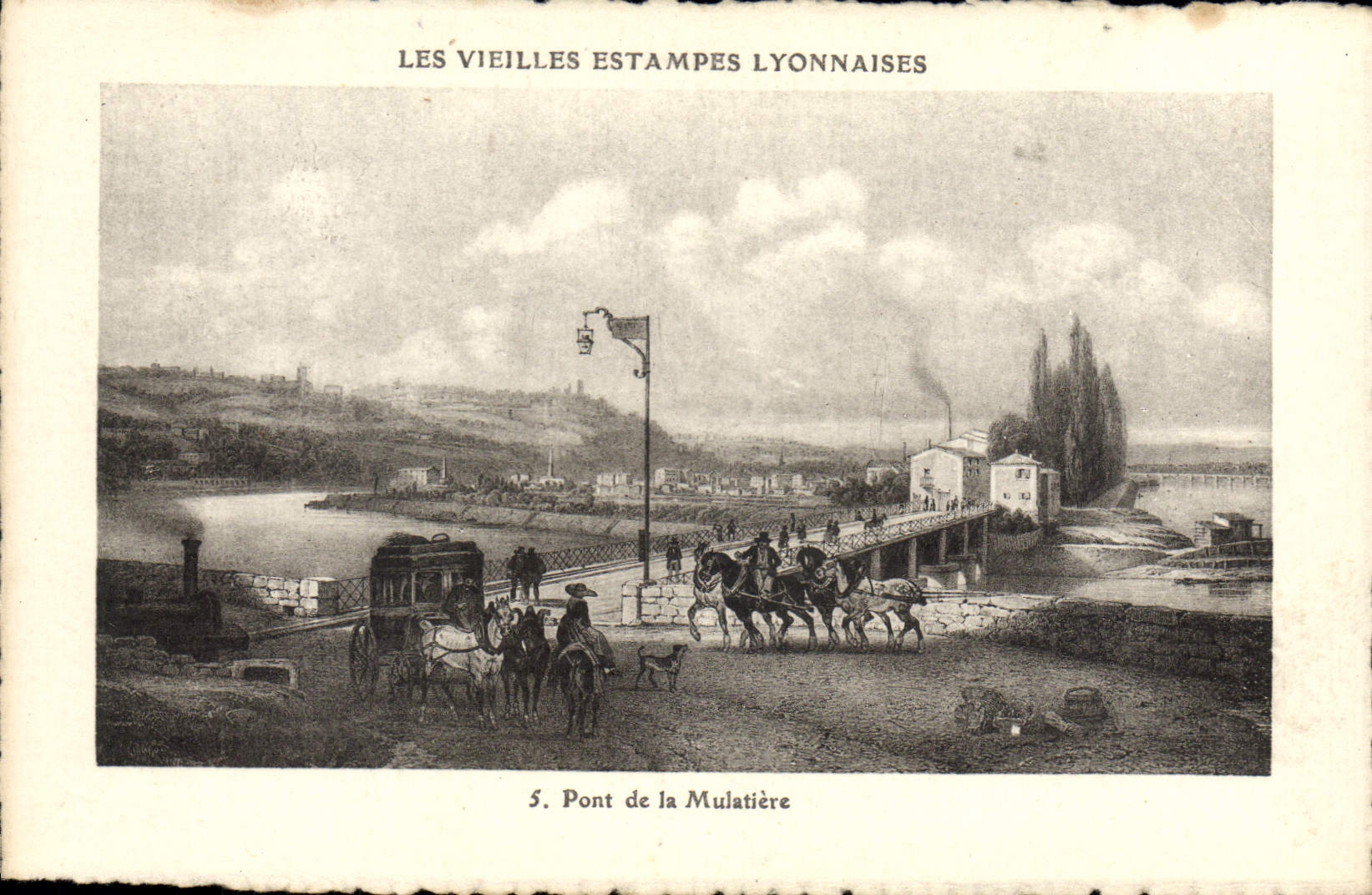 CPA Lyon Pont De La Mulatiere vieilles estampes