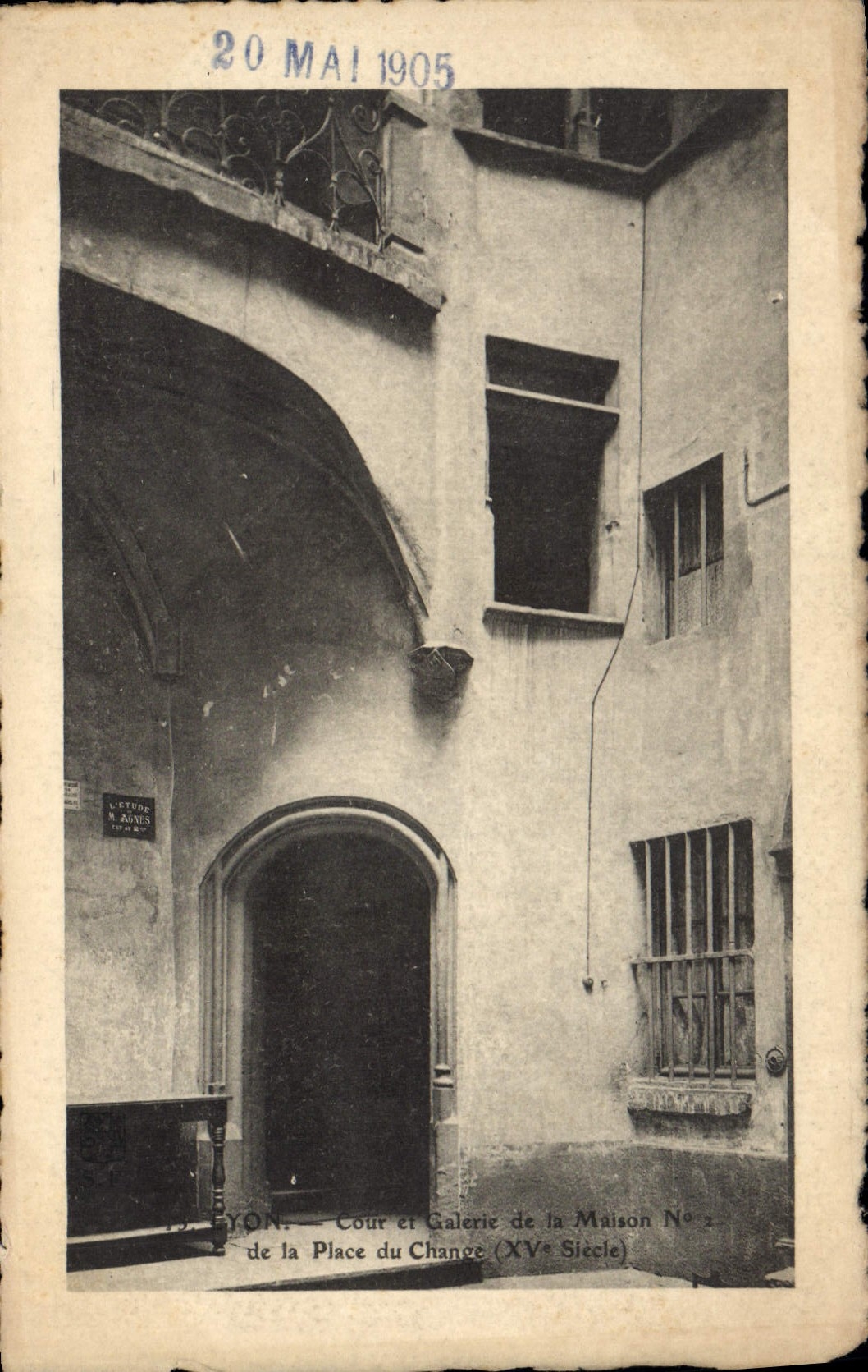 CPA Lyon maison 2 place du Change