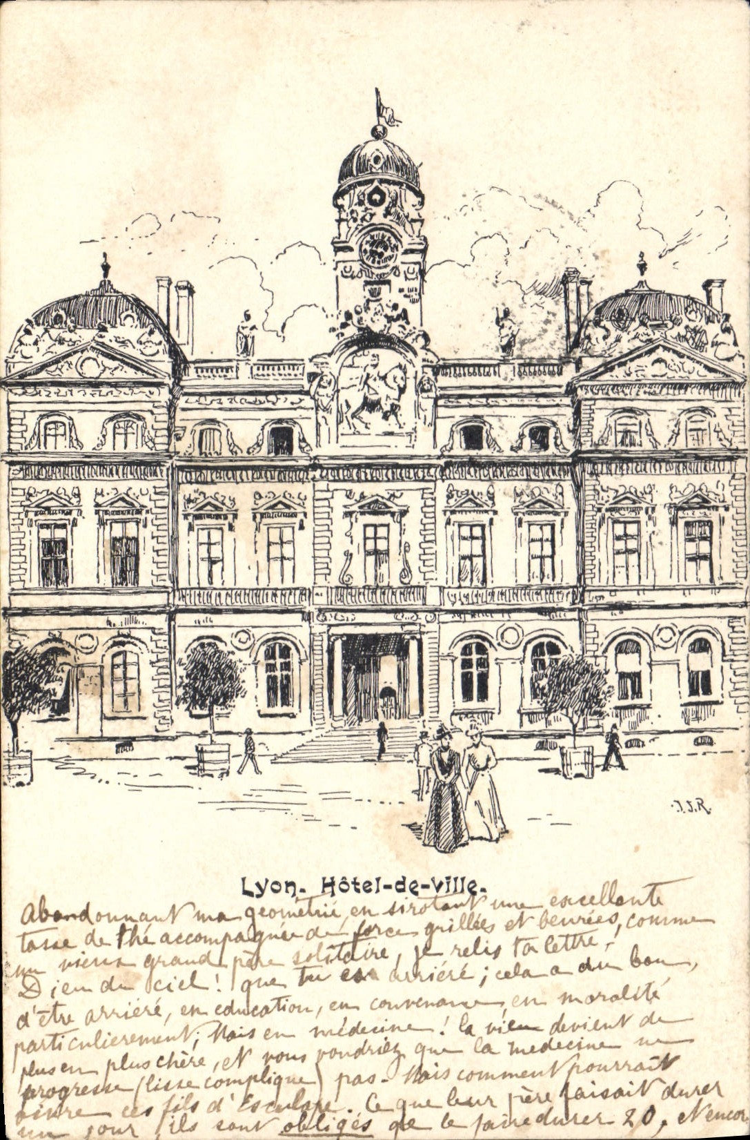 CPA Lyon Hotel De Ville