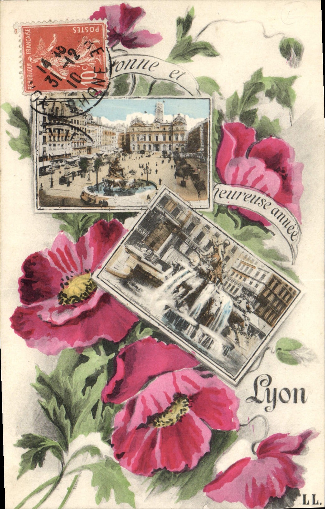 CPA Lyon bonne et heureuse année