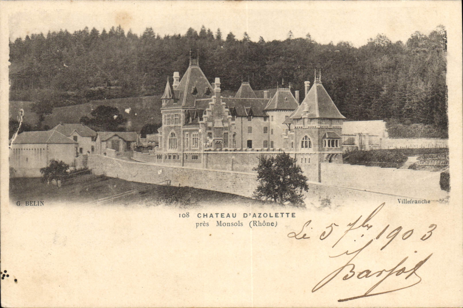 CPA Chateau D'Azolette Pres Monsols