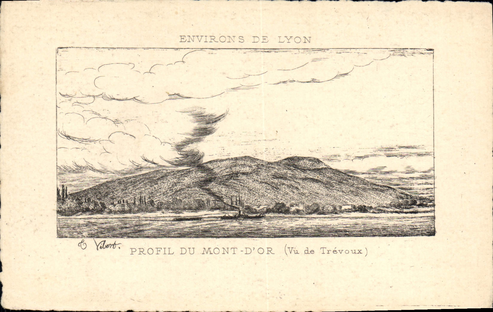 CPA Lyon Profil Du Mont D'Or