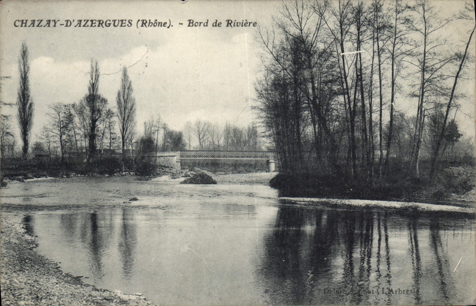 CPA Chazay D'Azergues Bord De Riviere