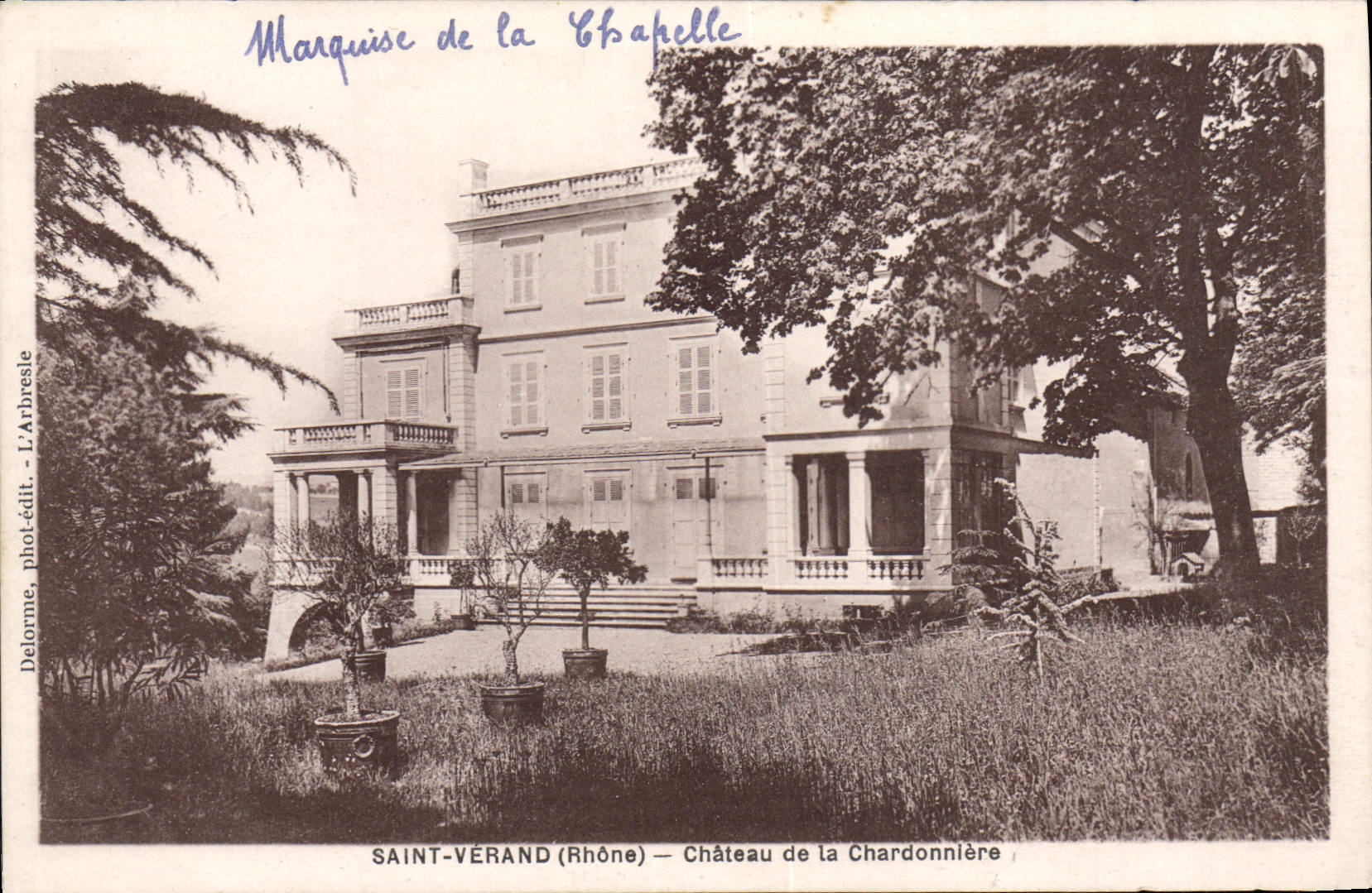 CPA Saint Verand Chateau De La Chardonniere
