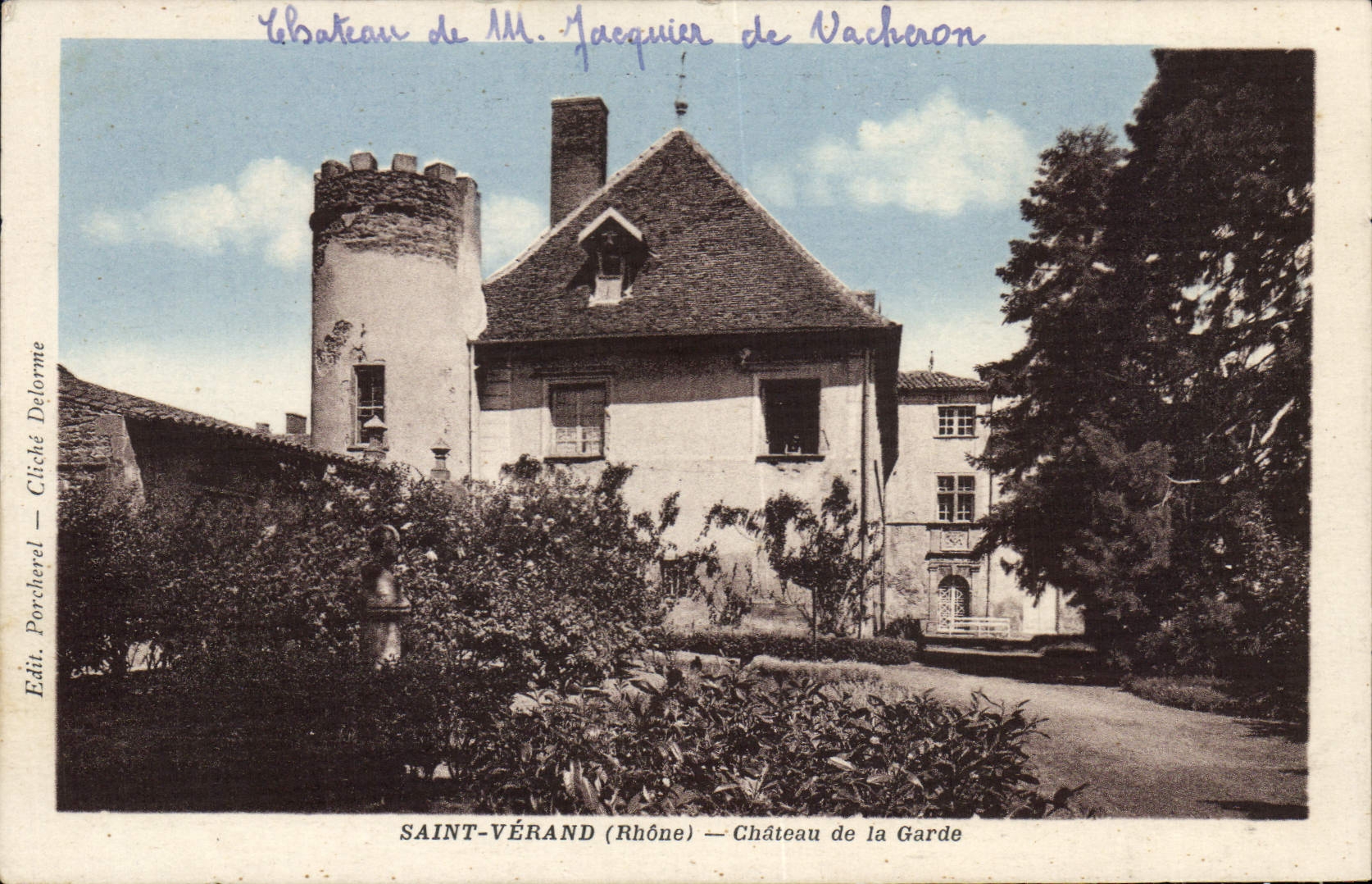 CPA Saint Verand Chateau De La Garde