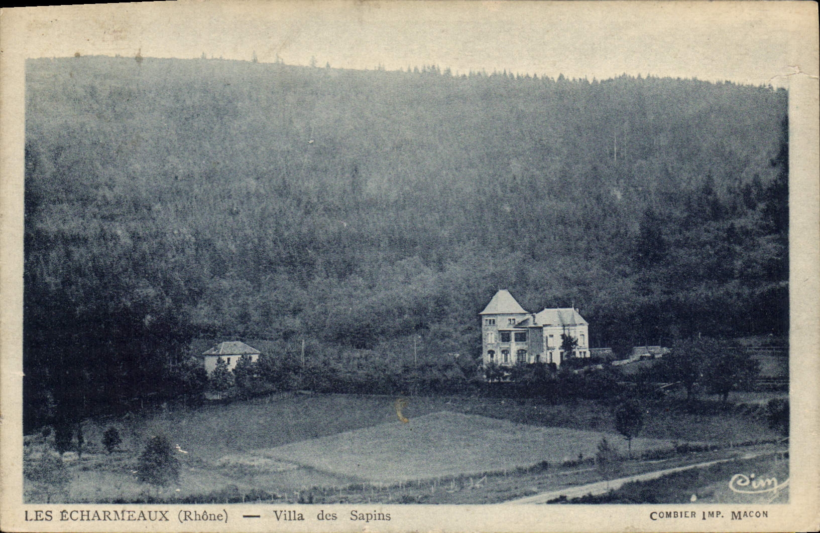 CPA les Echarmeaux Villa Des Sapins