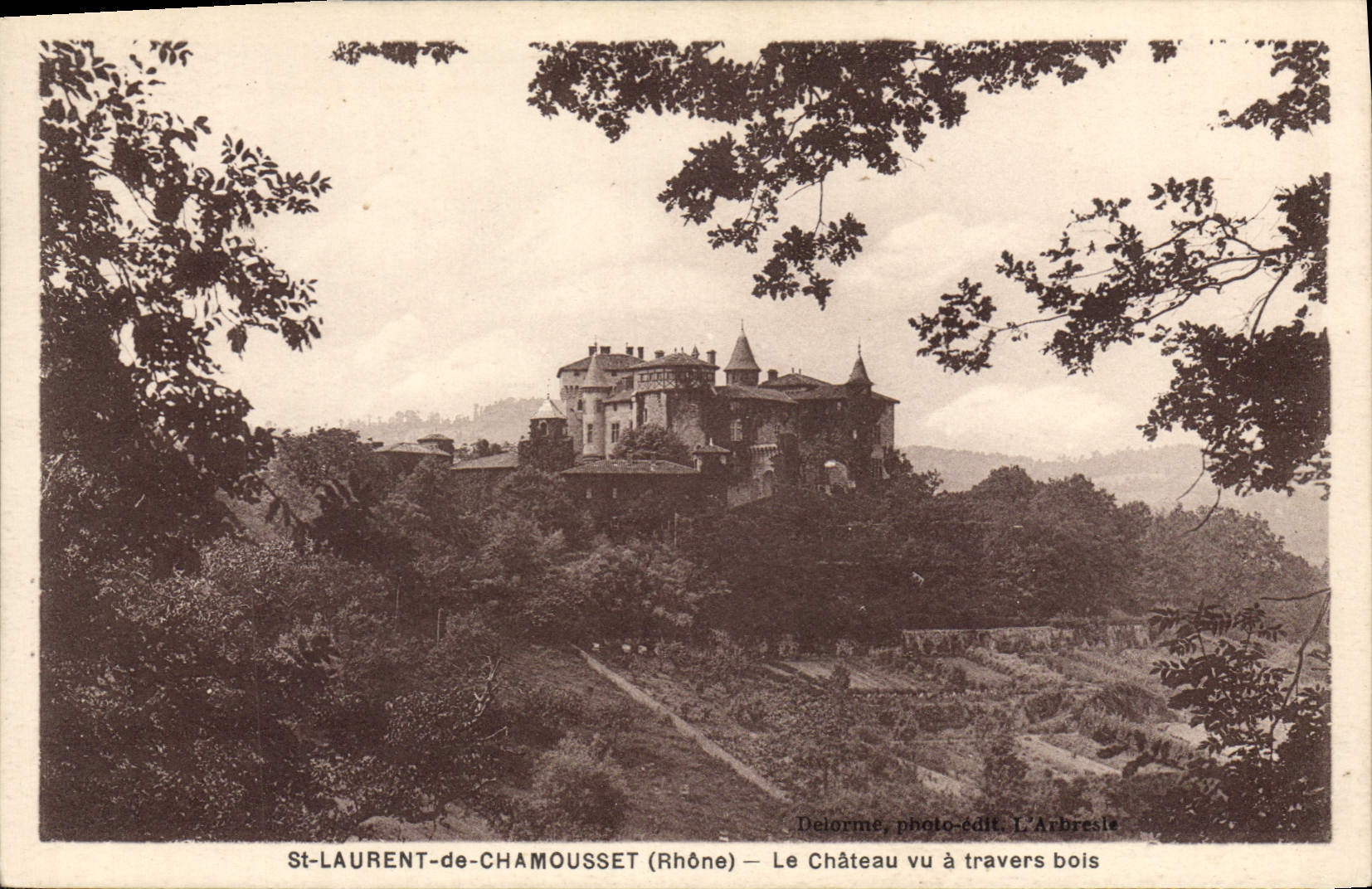 CPA St Laurent De Chamousset Le Château