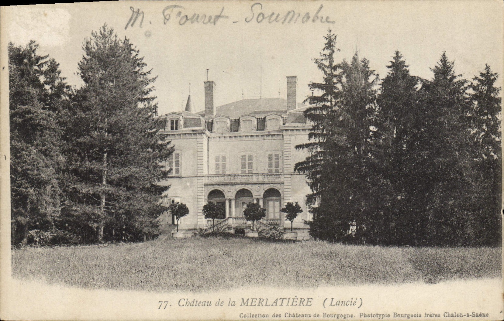 CPA Chateau De La Merlatiere Lancié