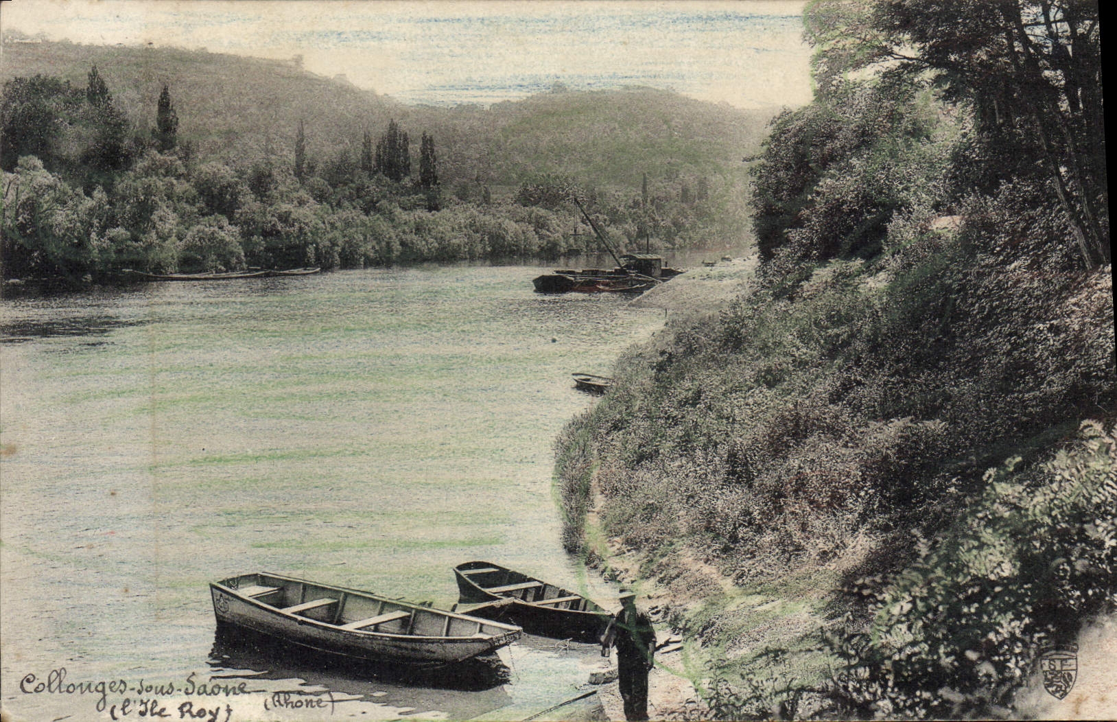 CPA Collouges Sous Saone île Roy