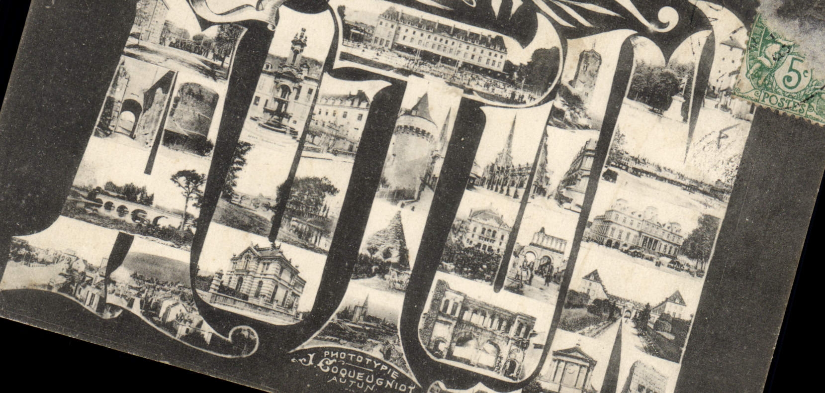 CPA Autun souvenir