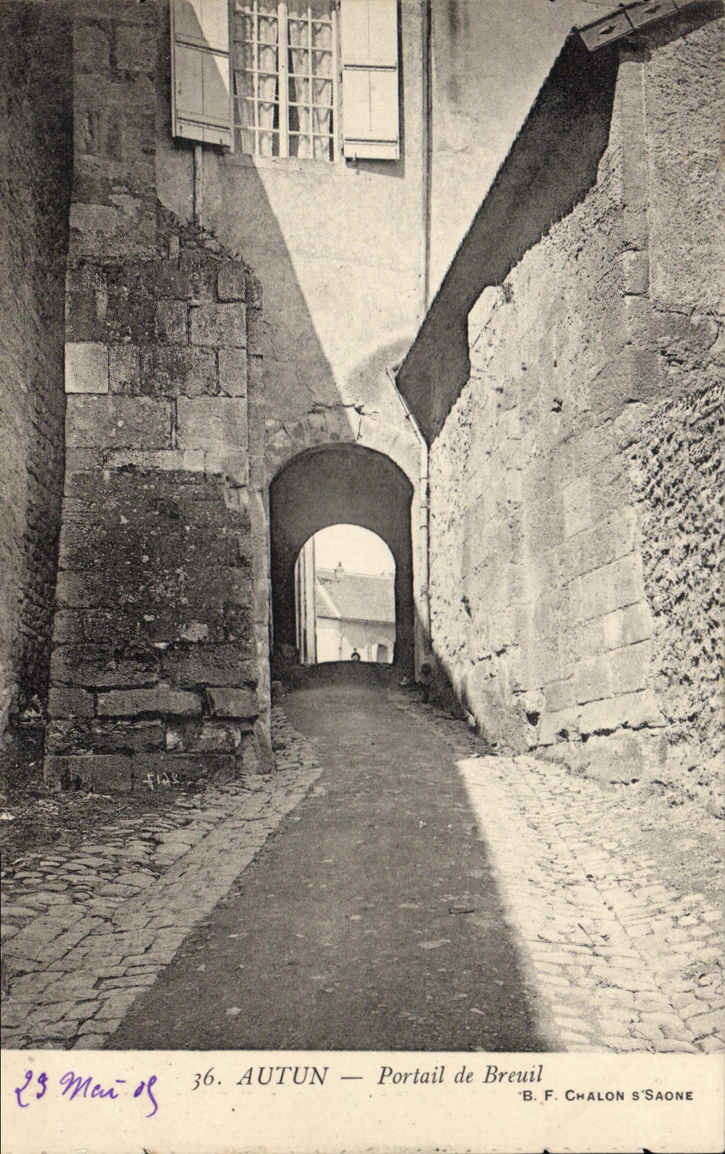CPA Autun Portail De Breuil
