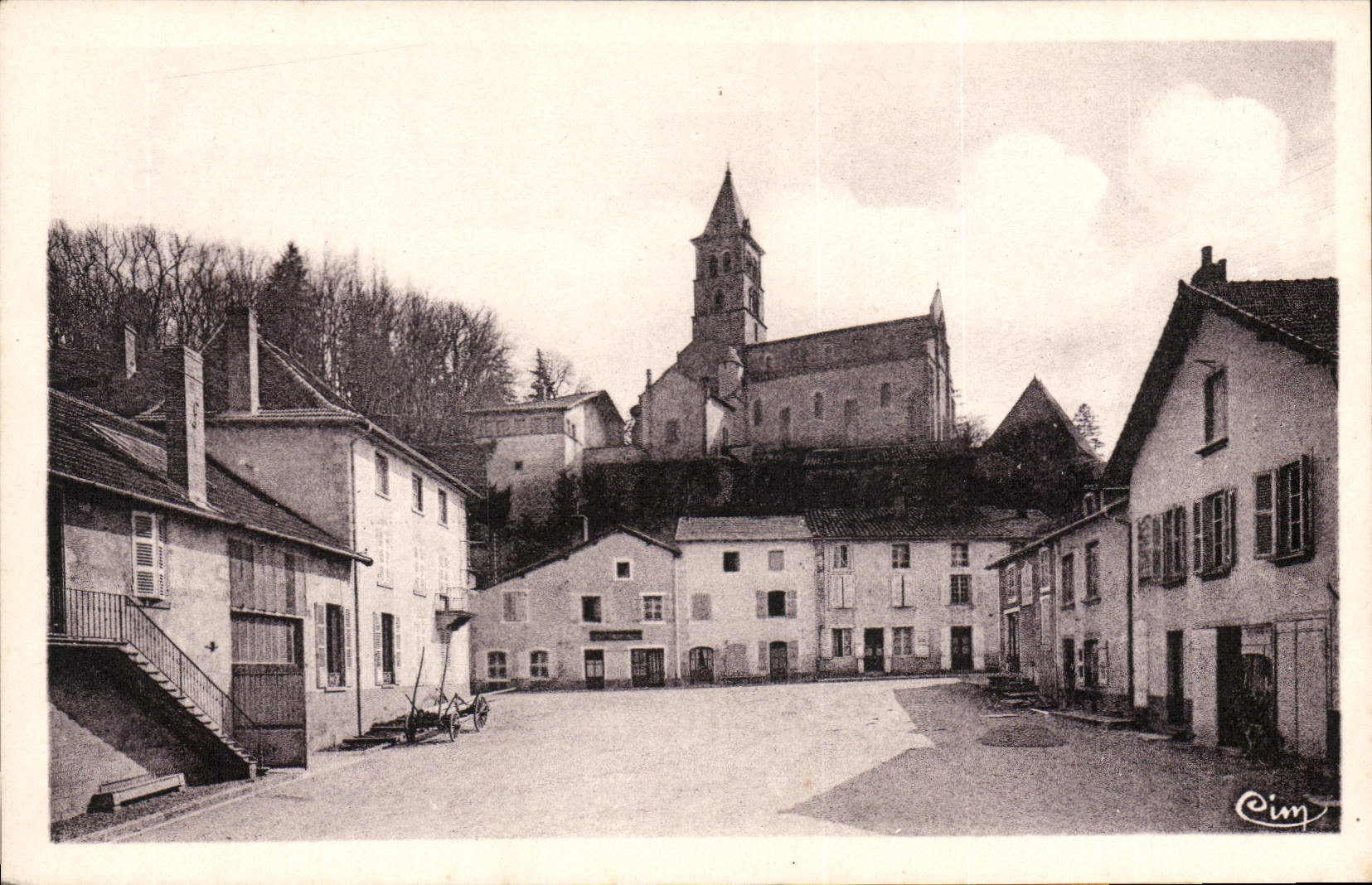 CPA Chateauneuf Place Et Eglise