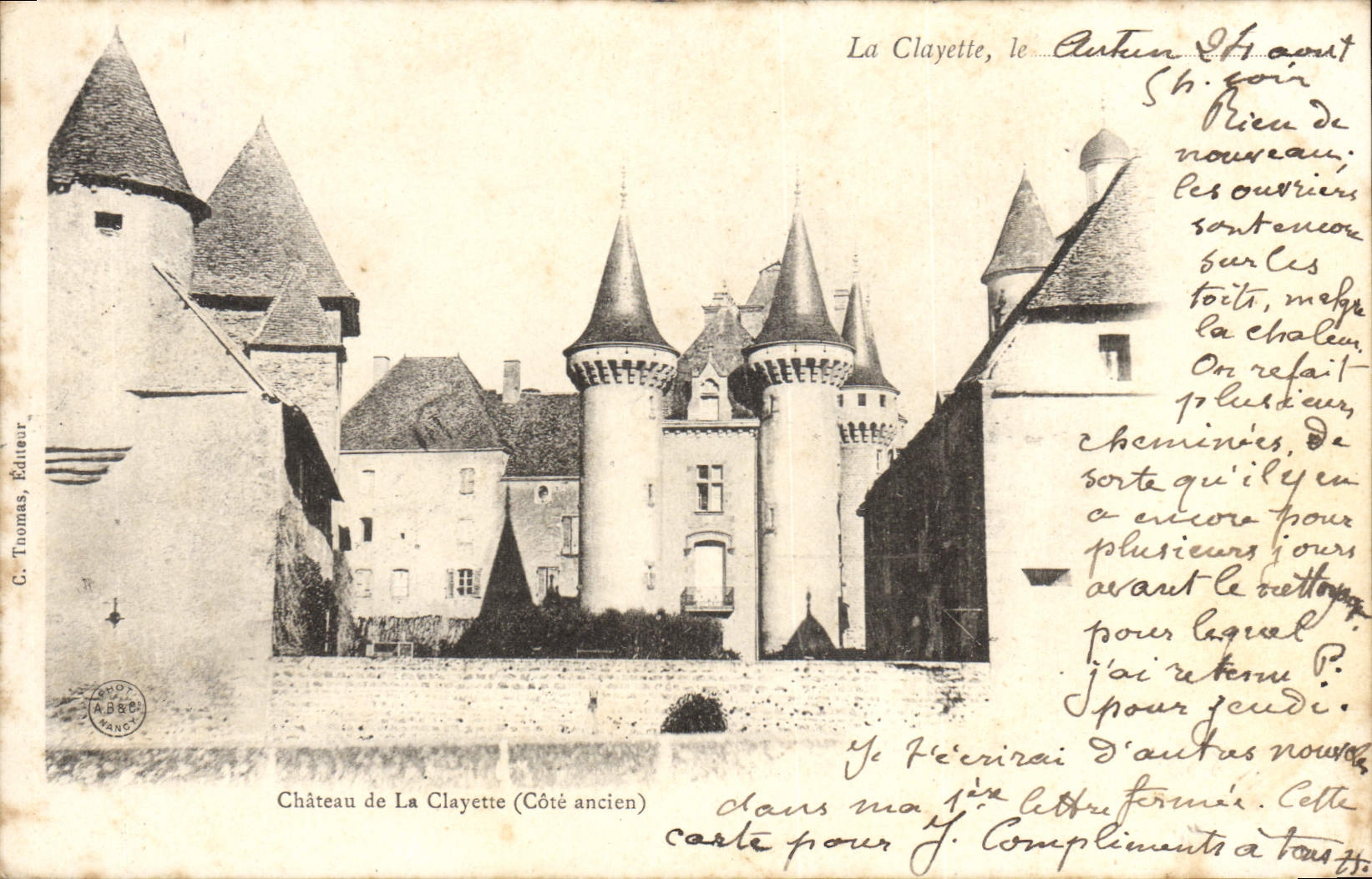 CPA La Clayette Le Chateau De La