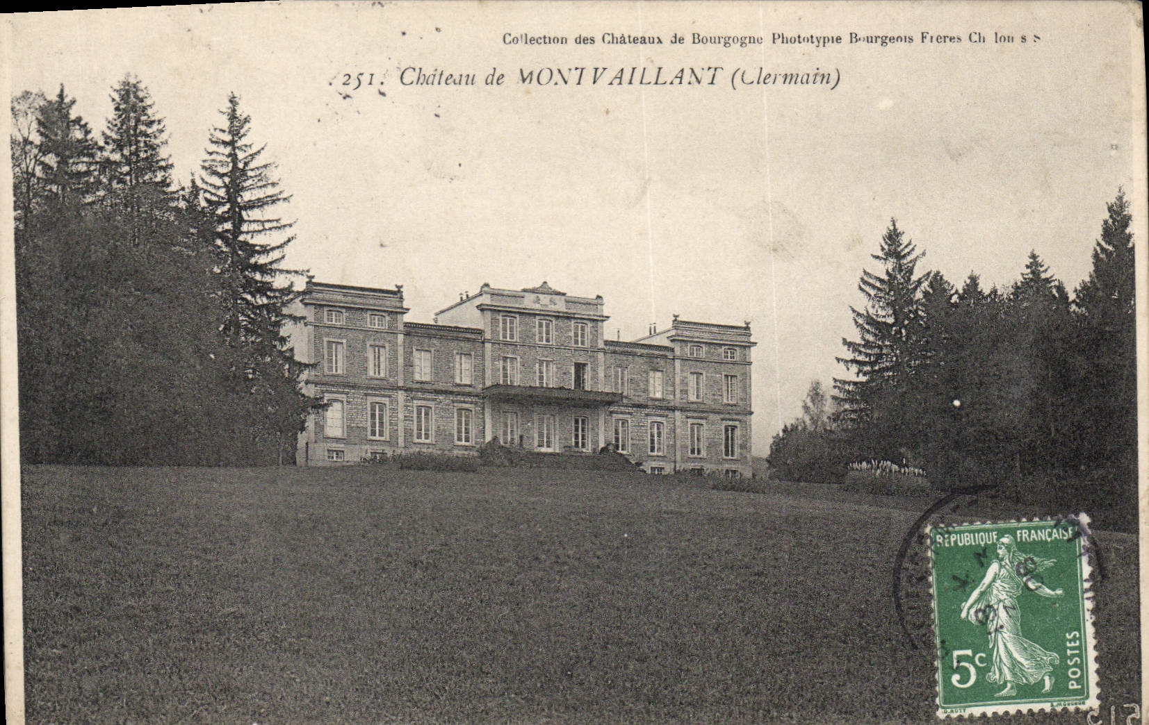 CPA Montvaillant Château