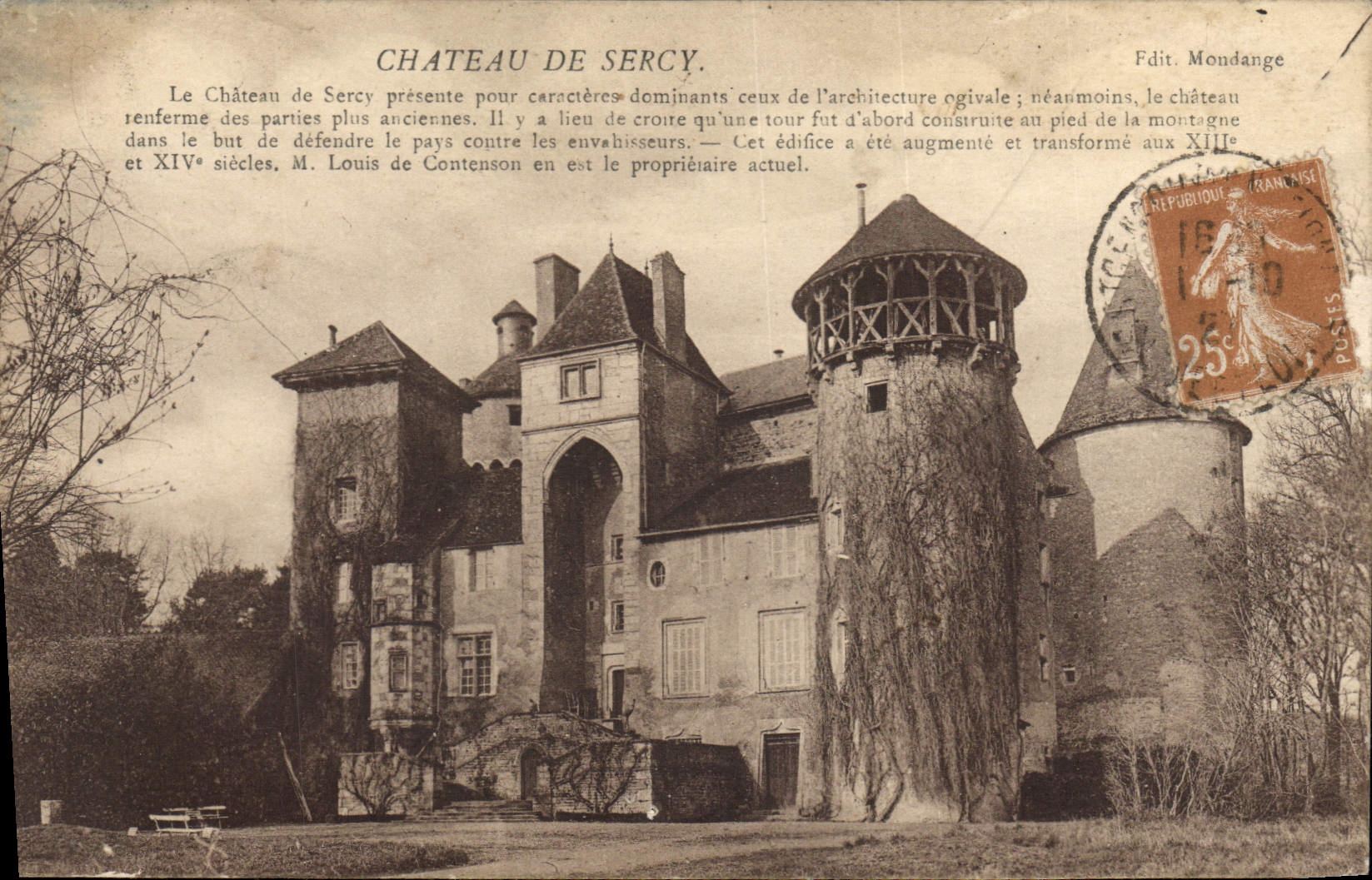 CPA Chateau De Sercy