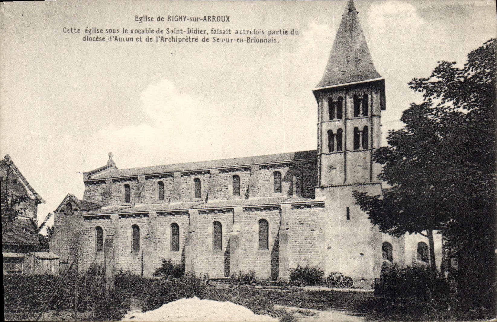 CPA Eglise De Rigny Sur Arroux