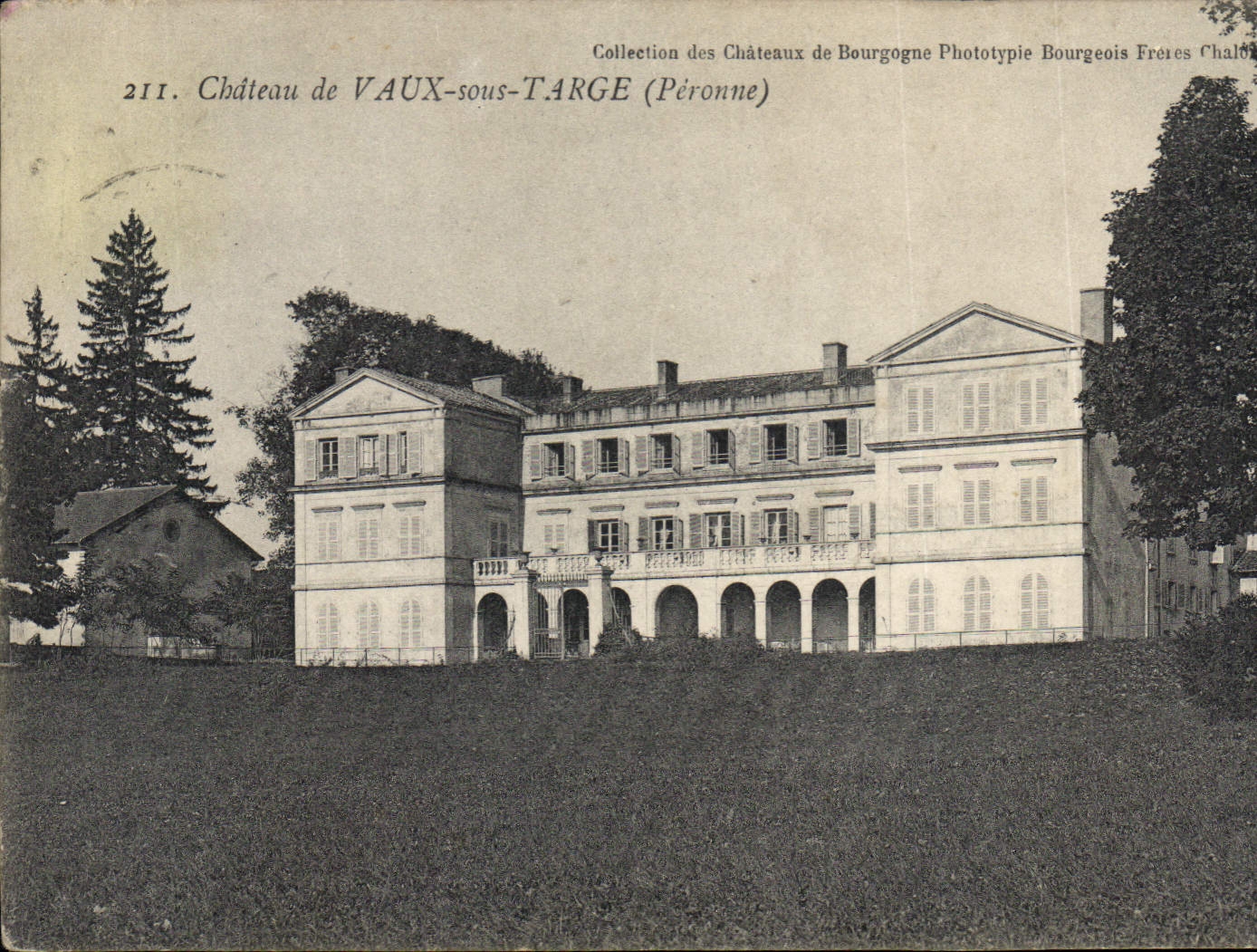 CPA Chateau De Vaux Sous Targe Péronne