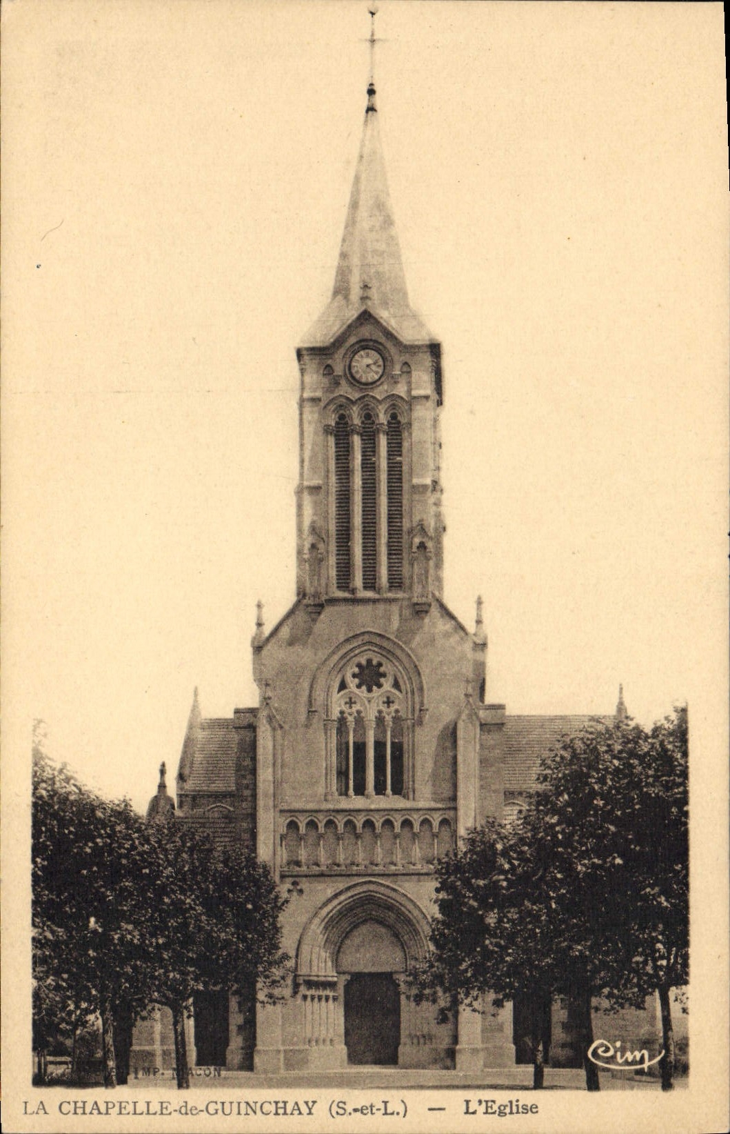 CPA Chapelle De Guinchay L'Eglise