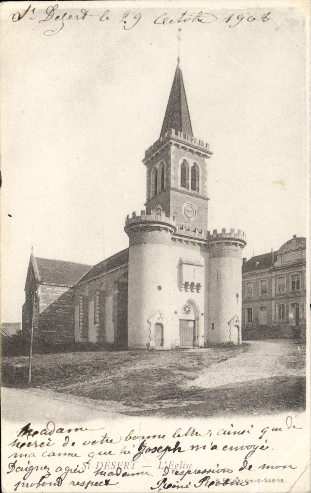 CPA Saint-Désert L'Eglise