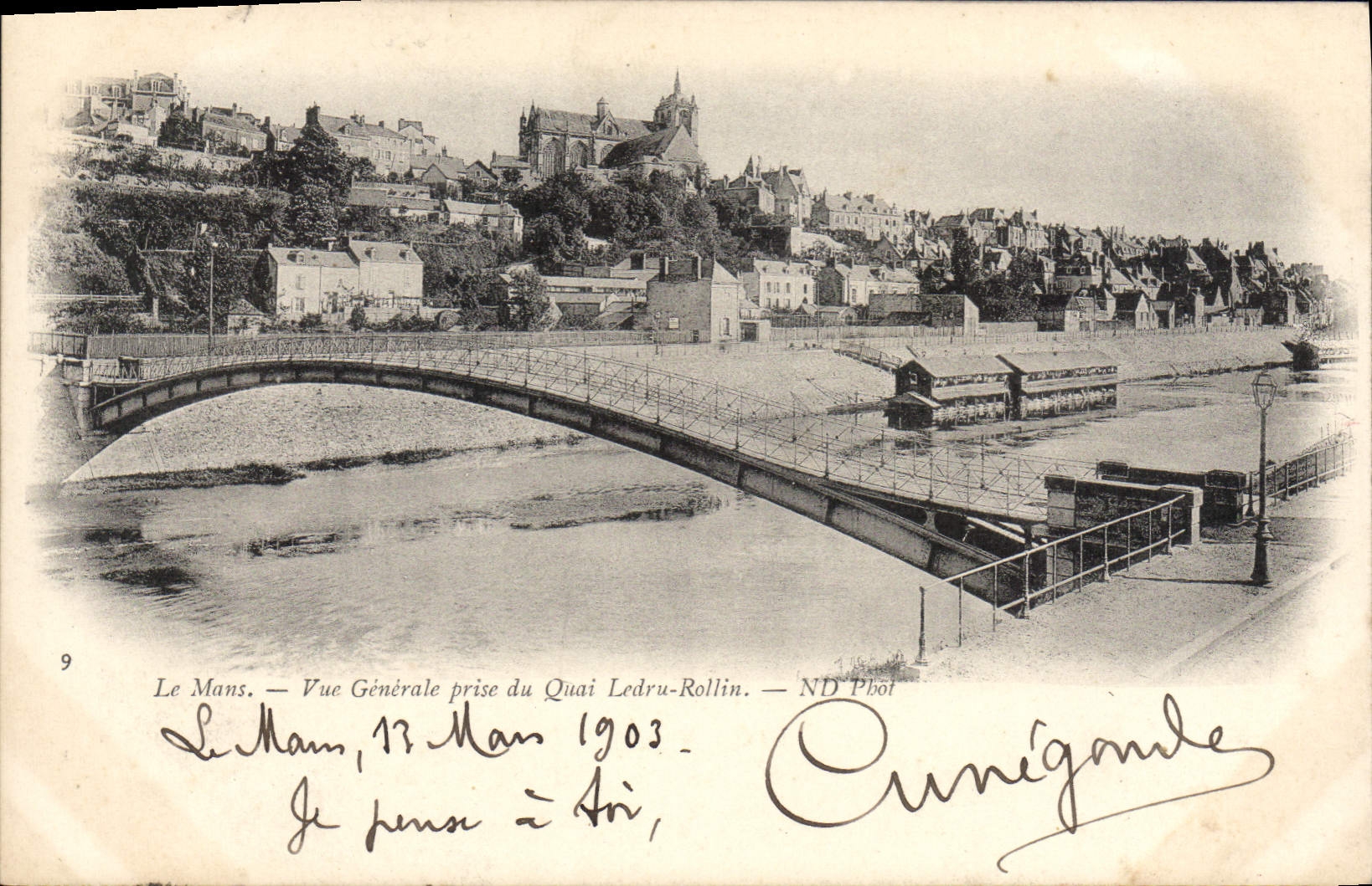 CPA Le Mans Vue Generale Du Quai Ledru Rollin